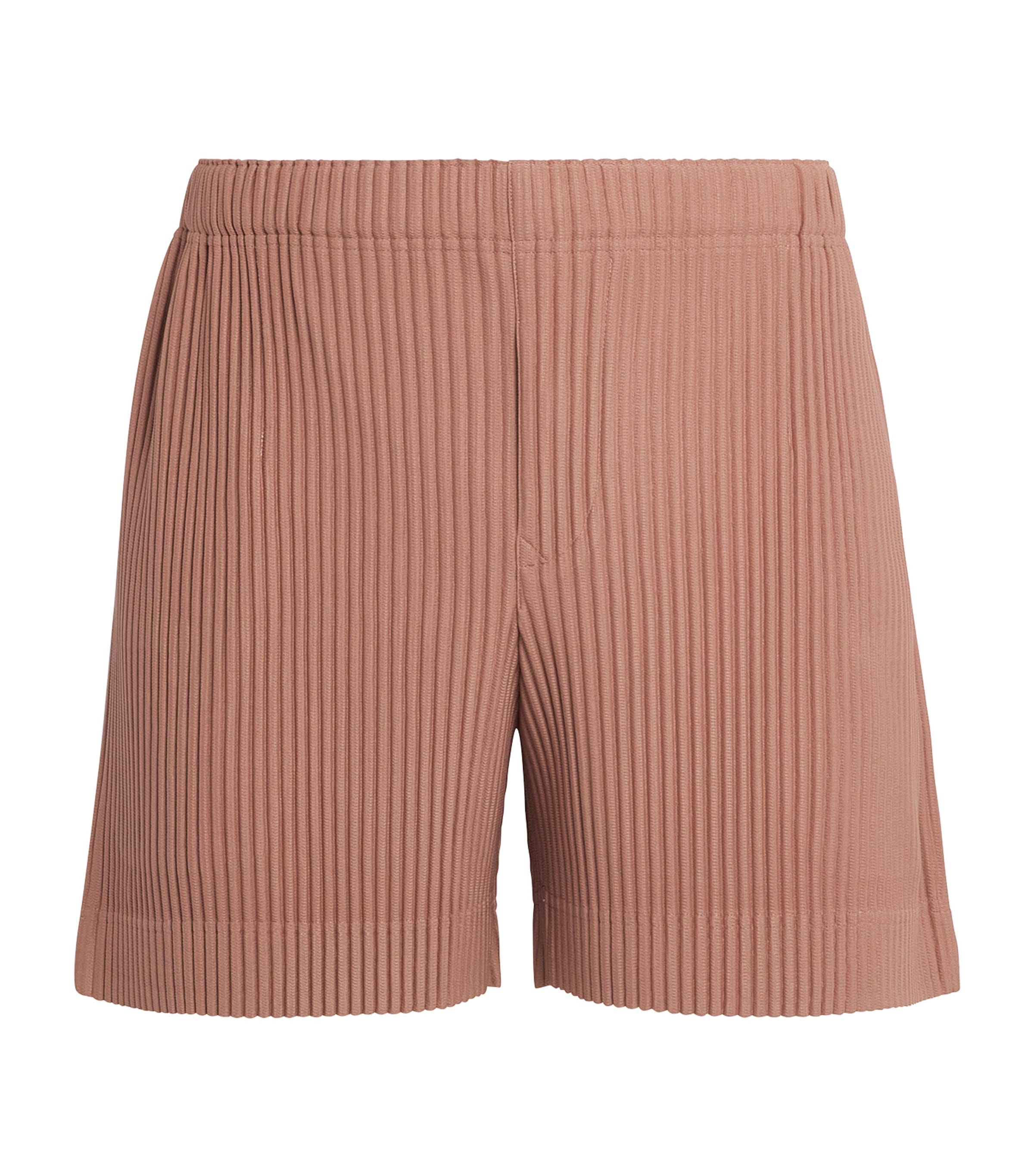 Homme Plissé Issey Miyake Mens Pleated Shorts Vanadinite Red Image 1