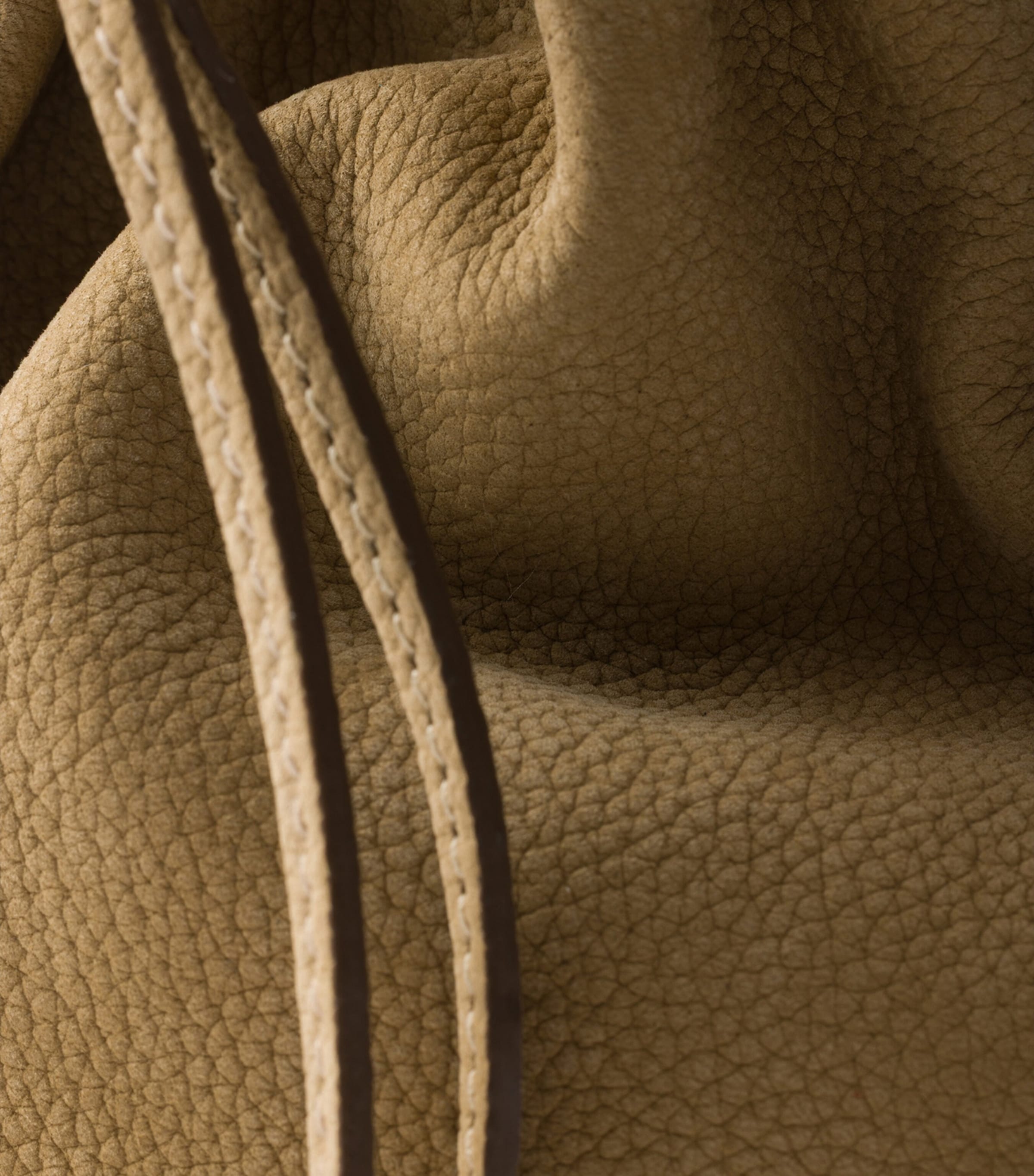 Prada Large Nubuck Leather Bonnie Top-Handle Bag Neutral Image 8