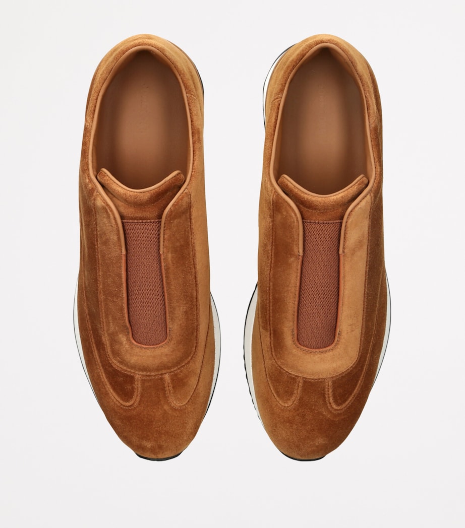 Suede Lift Slip-On Sneakers BROWN Image 4