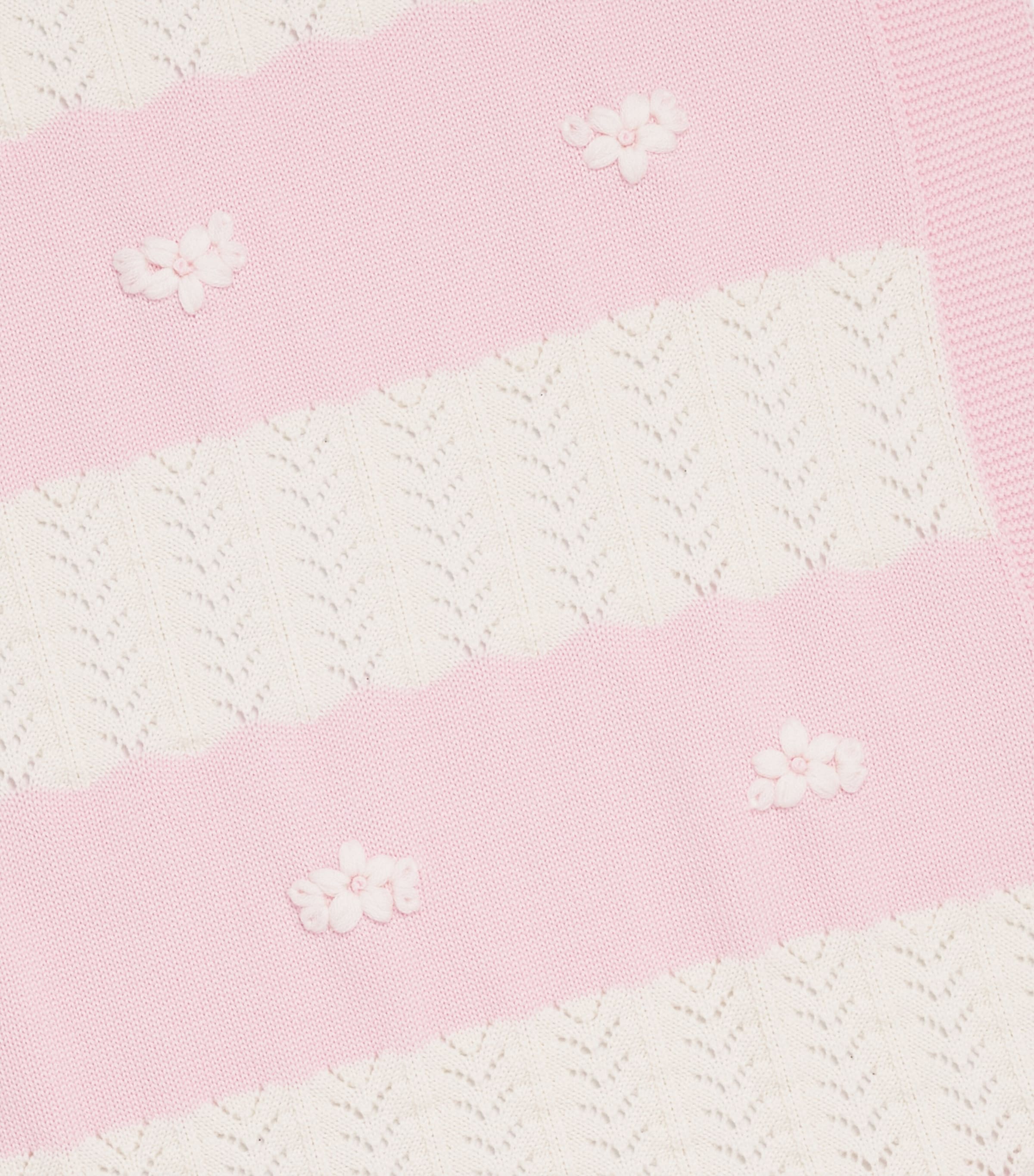Bimbalo Wool Appliqué Blanket Pink Image 2