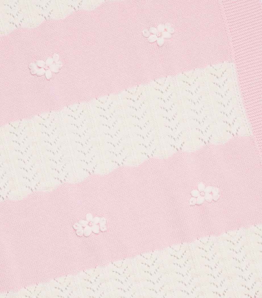 Bimbalo Wool Appliqué Blanket Pink Image 2