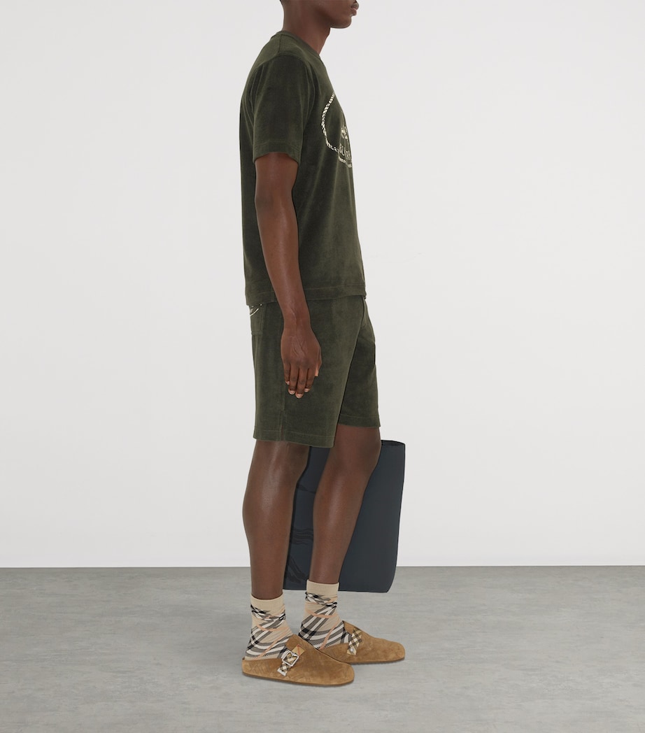 Towelling Knight Stamp T-Shirt SHALE Image 3