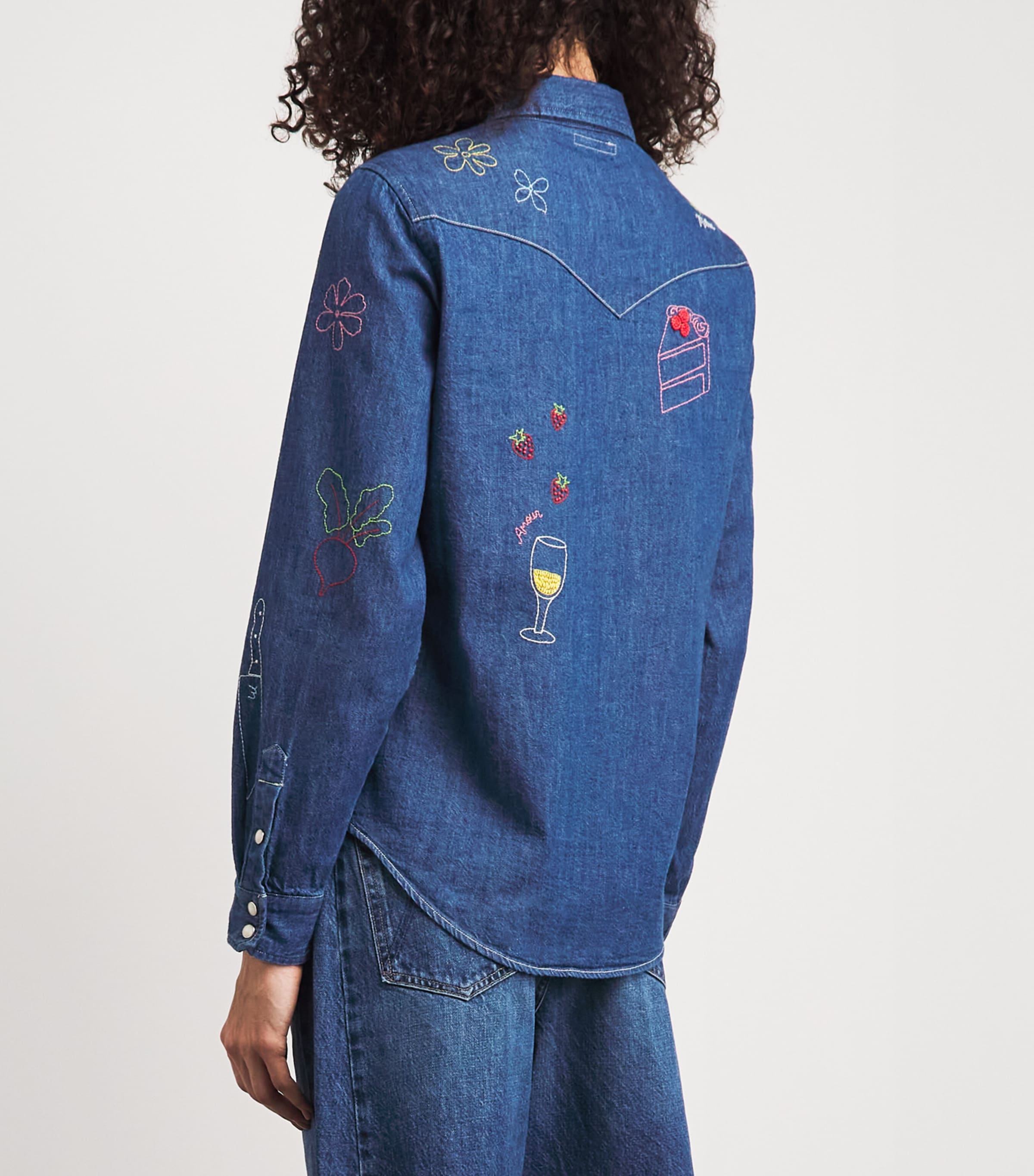 MOTHER Womens Denim All My Exes Shirt Rvr Reservation Image 5