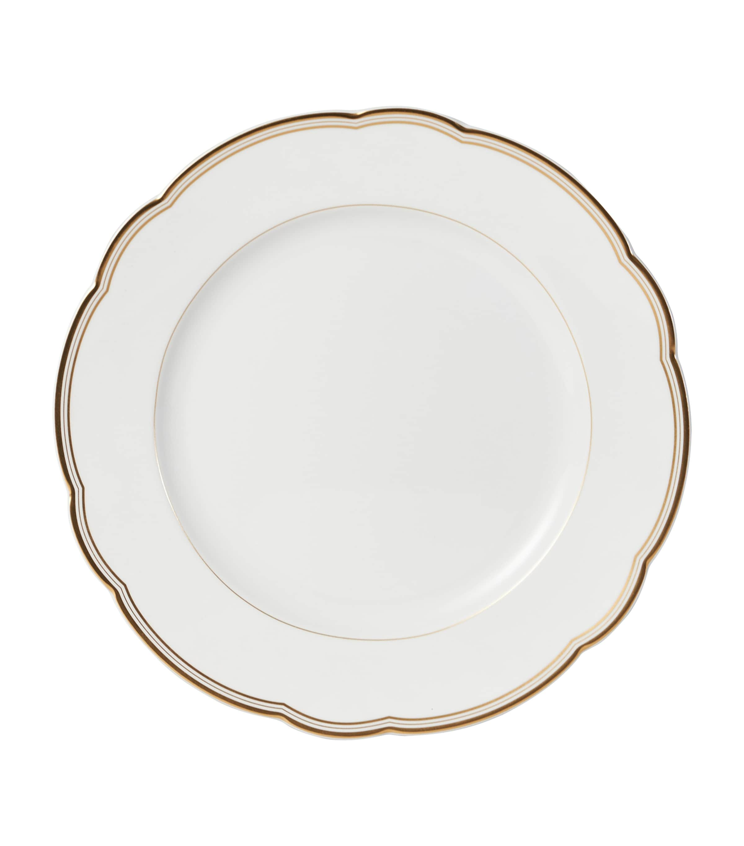 Bernardaud Porcelain Pompadour Dinner Plate In Gold