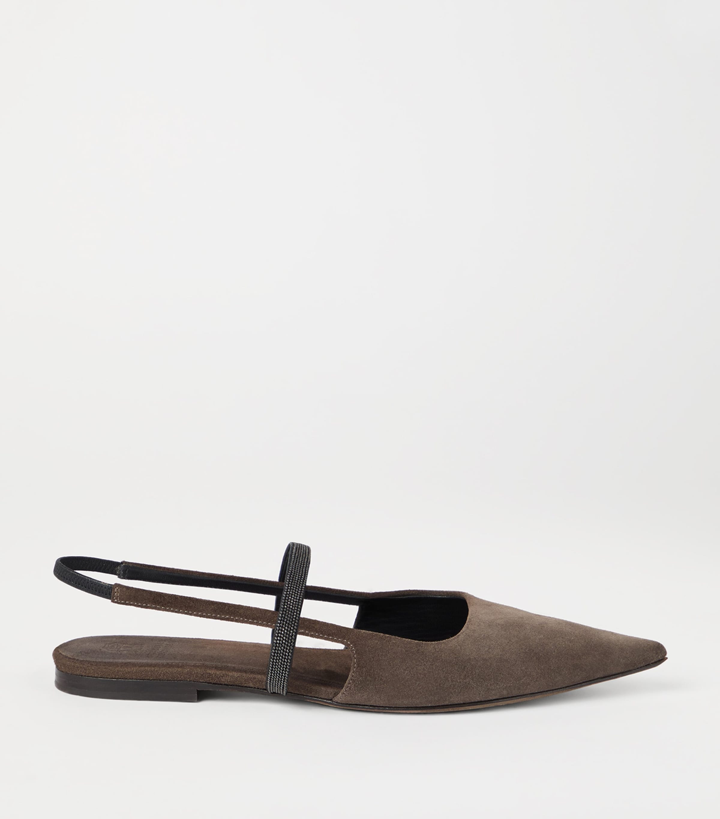Suede Slingback Flats C8769 Image 3