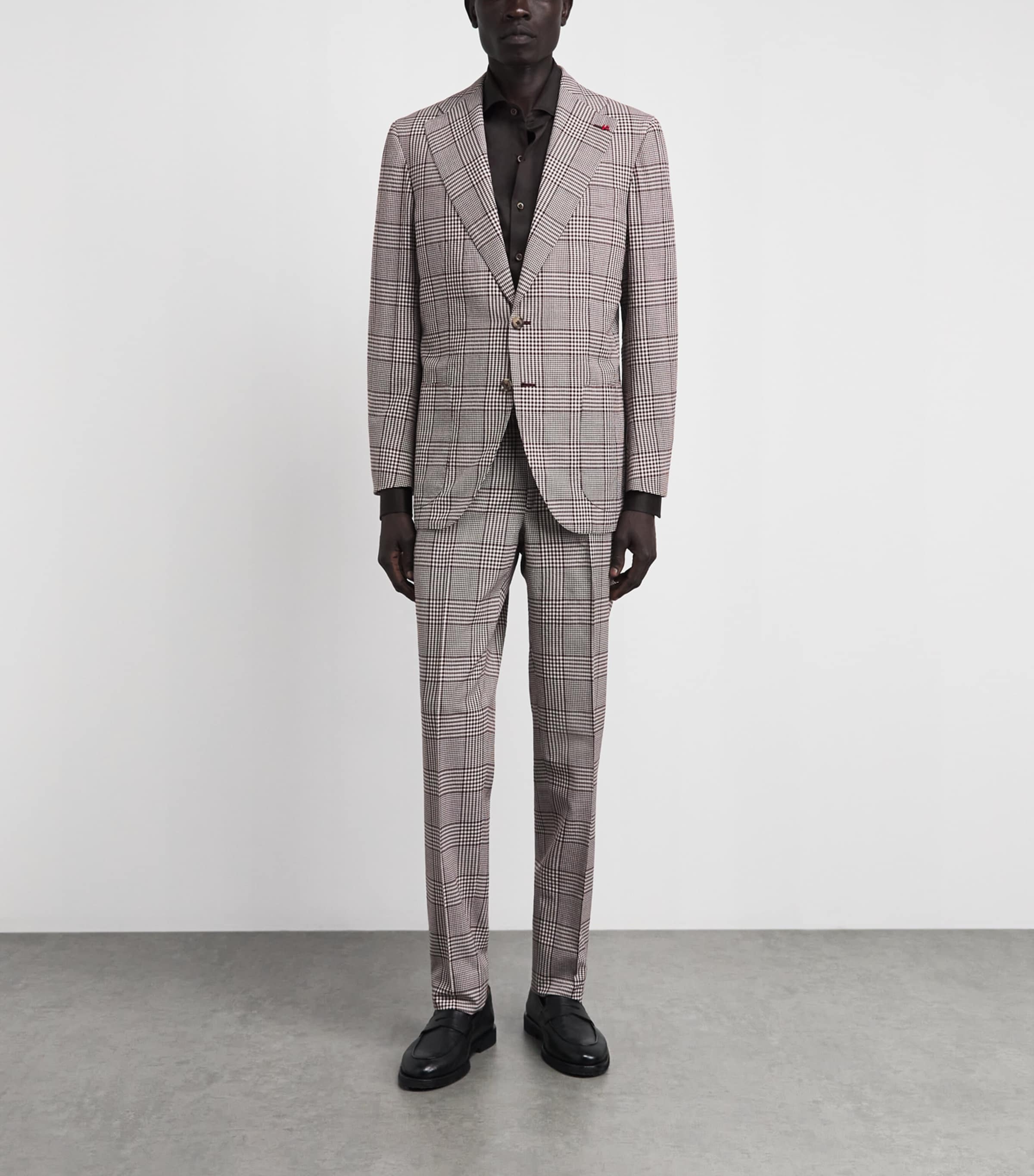 Isaia Mens Cotton Jersey Shirt Image 2