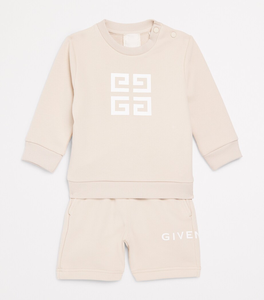 Givenchy Kids Cotton 4G Logo Sweatshirt (2-3 Years) Cream Image 3