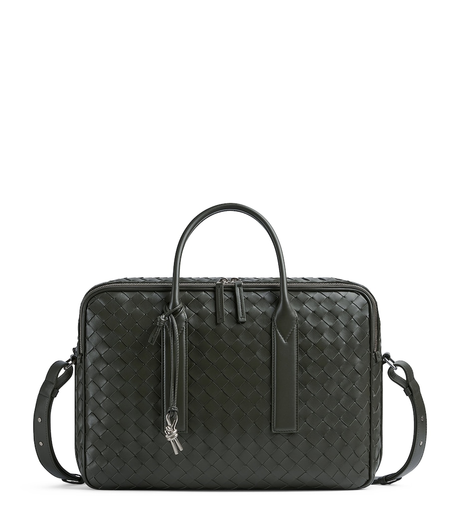 Leather Intrecciato Getaway Briefcase 3009 Image 1
