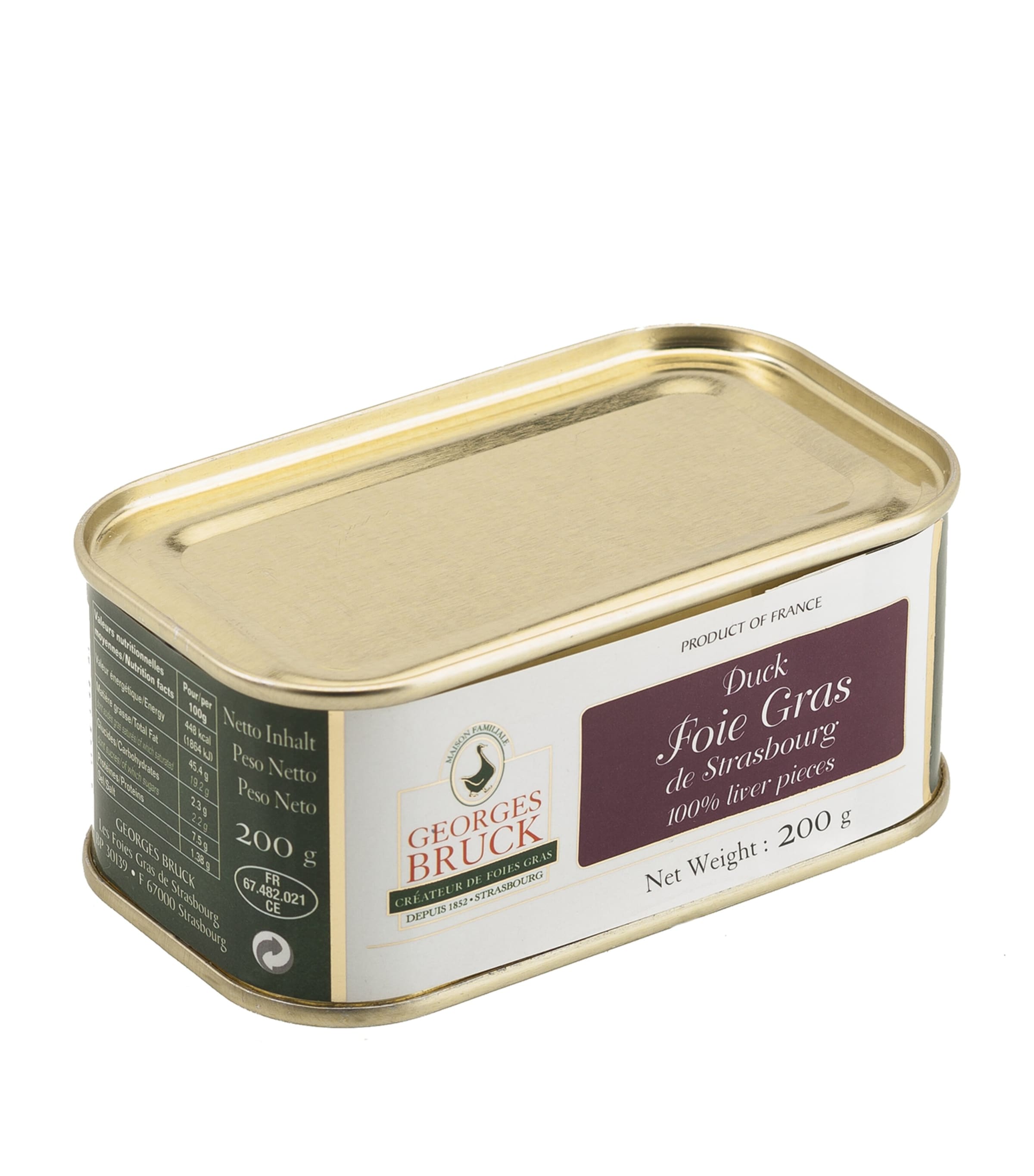GEORGES BRUCK Duck Foie Gras (200g) Image 1