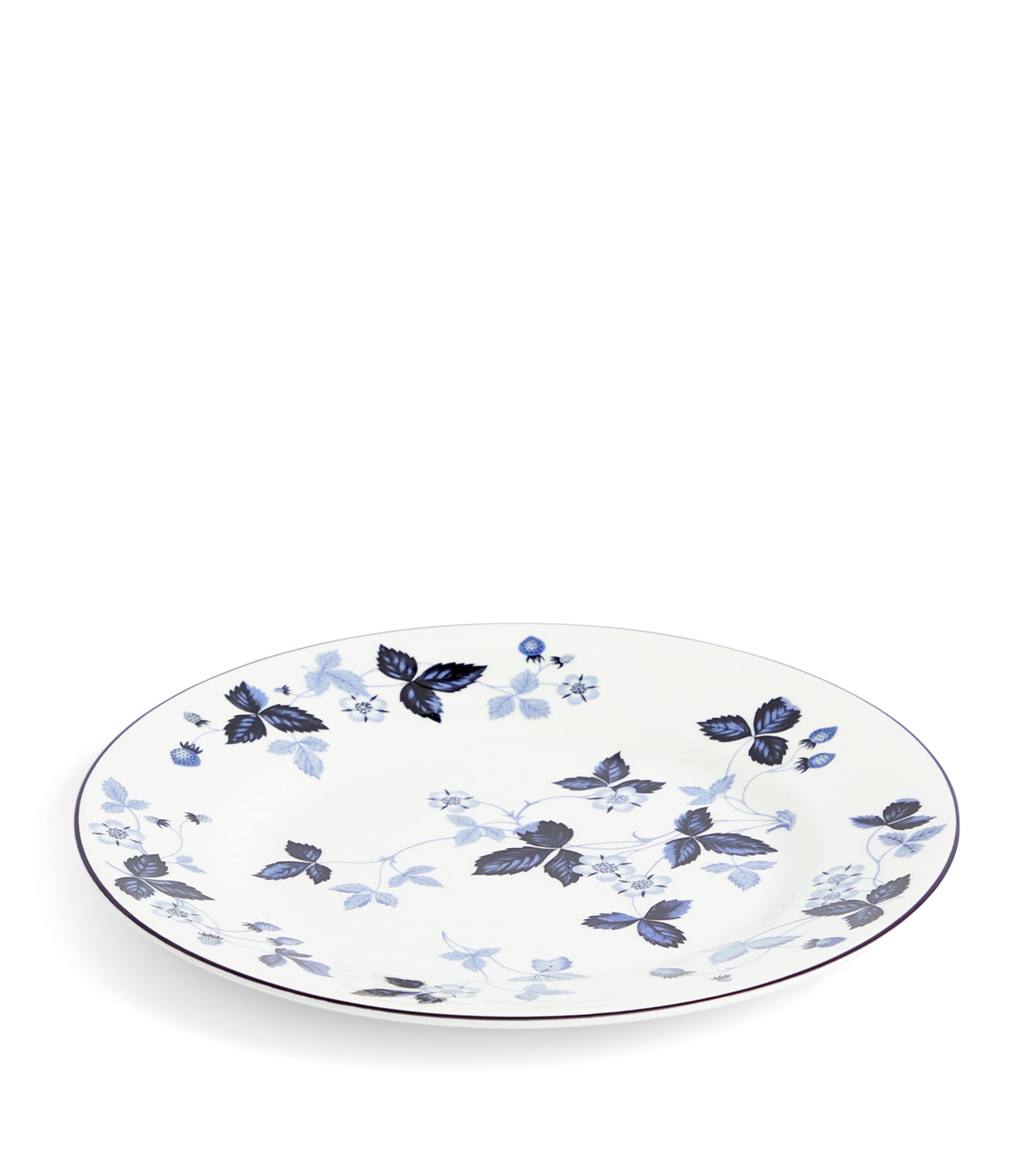 Wild Strawberry Inky Blue Plate (20.5cm) MULTI Image 2