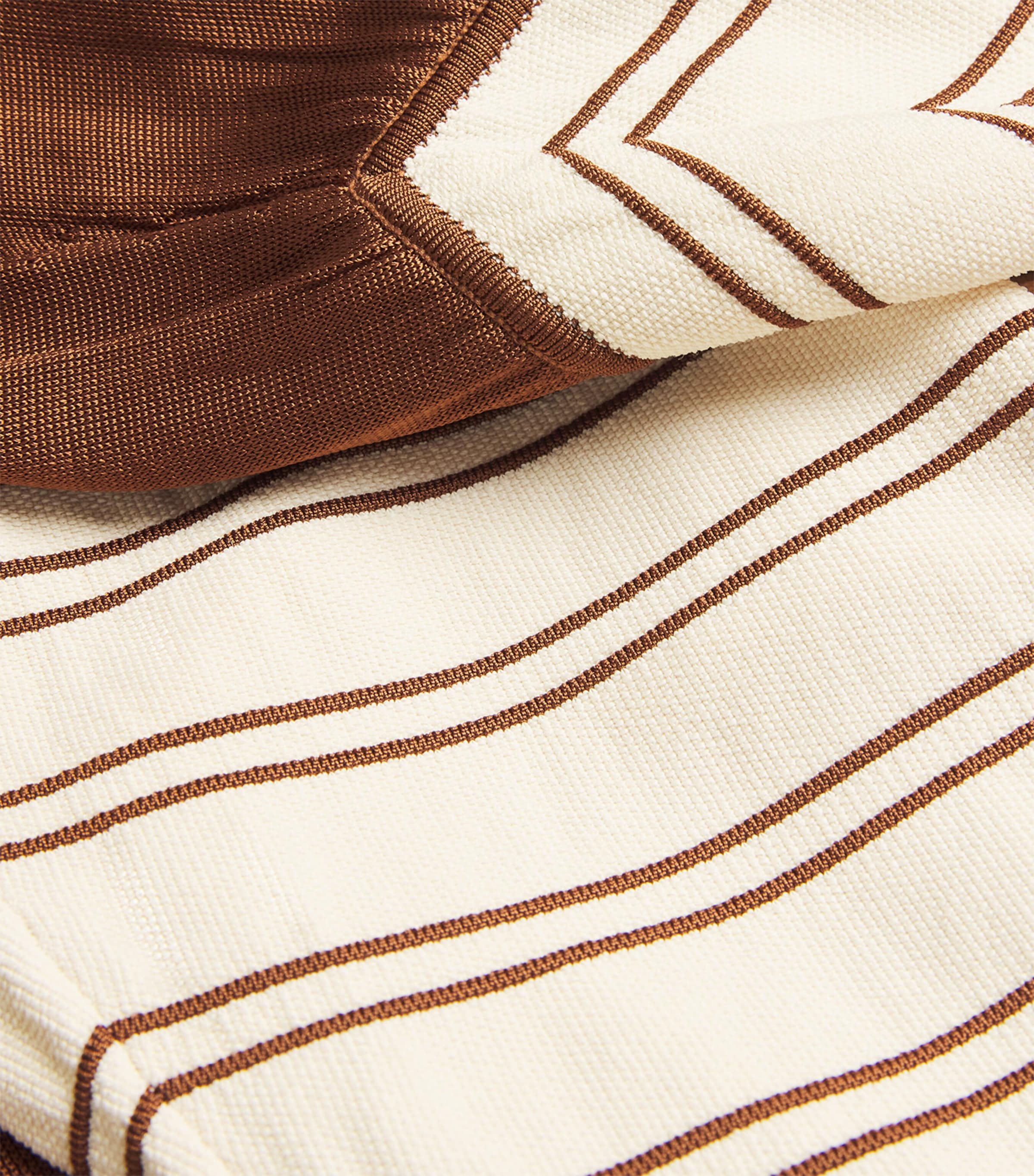 Halterneck Hypnotic Midi Dress CREAM/TAN Image 5