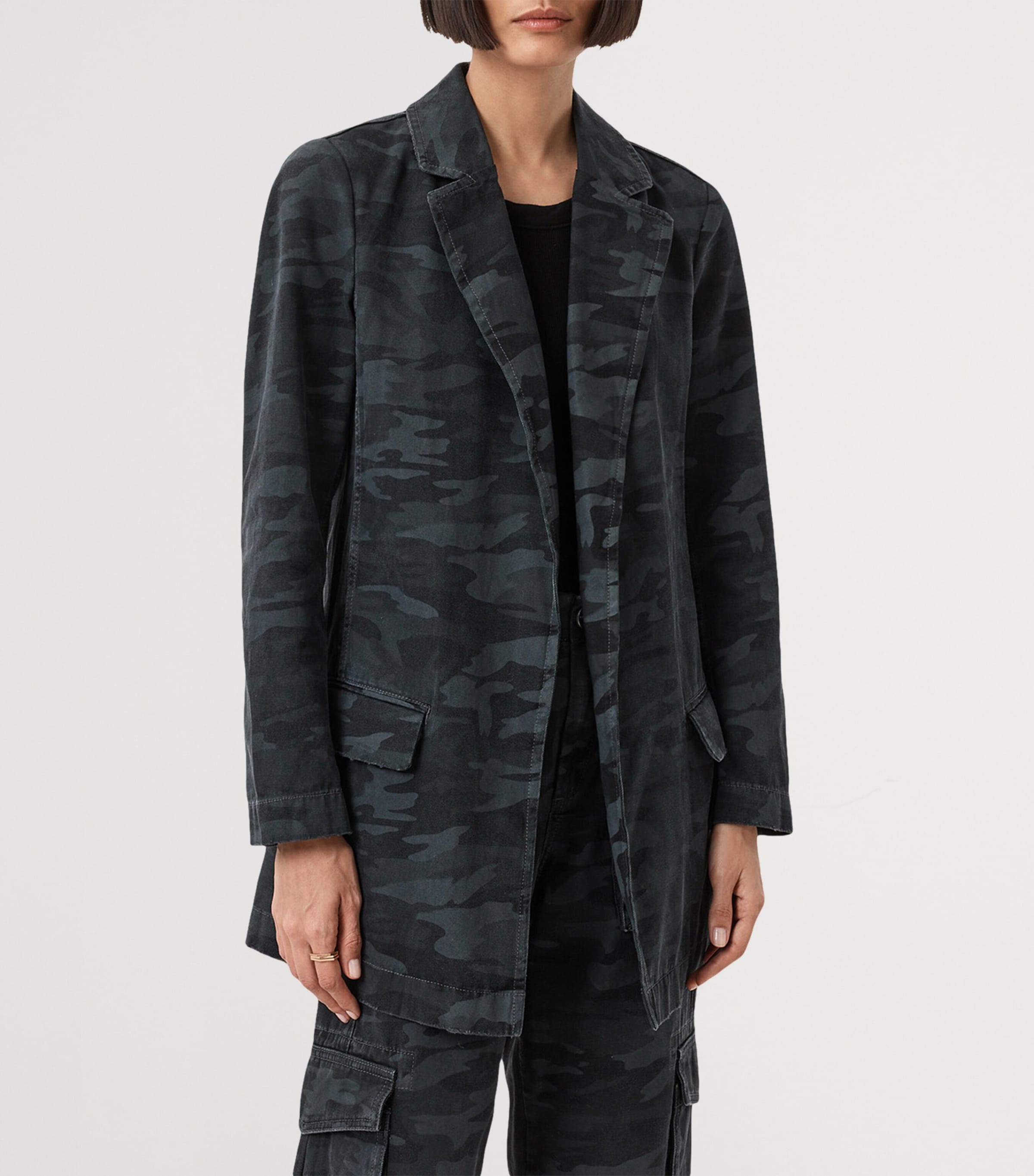 Denim Aleida Blazer CAMO INK BLUE Image 5