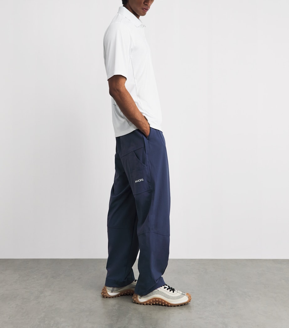Manors Mens Greenskeeper Relaxed Trousers Navy Image 2