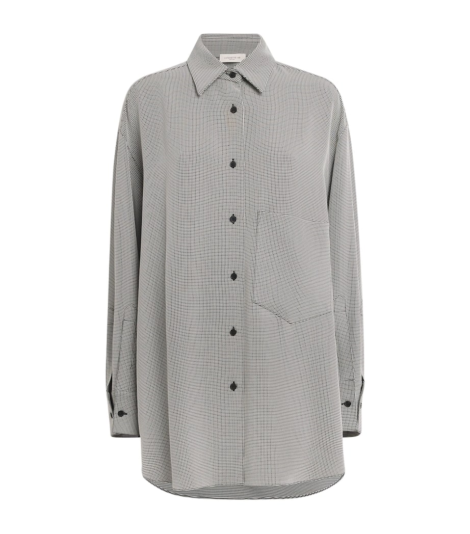 Oversized Houndstooth Shirt 0002900 BLACK MULTI Image 1