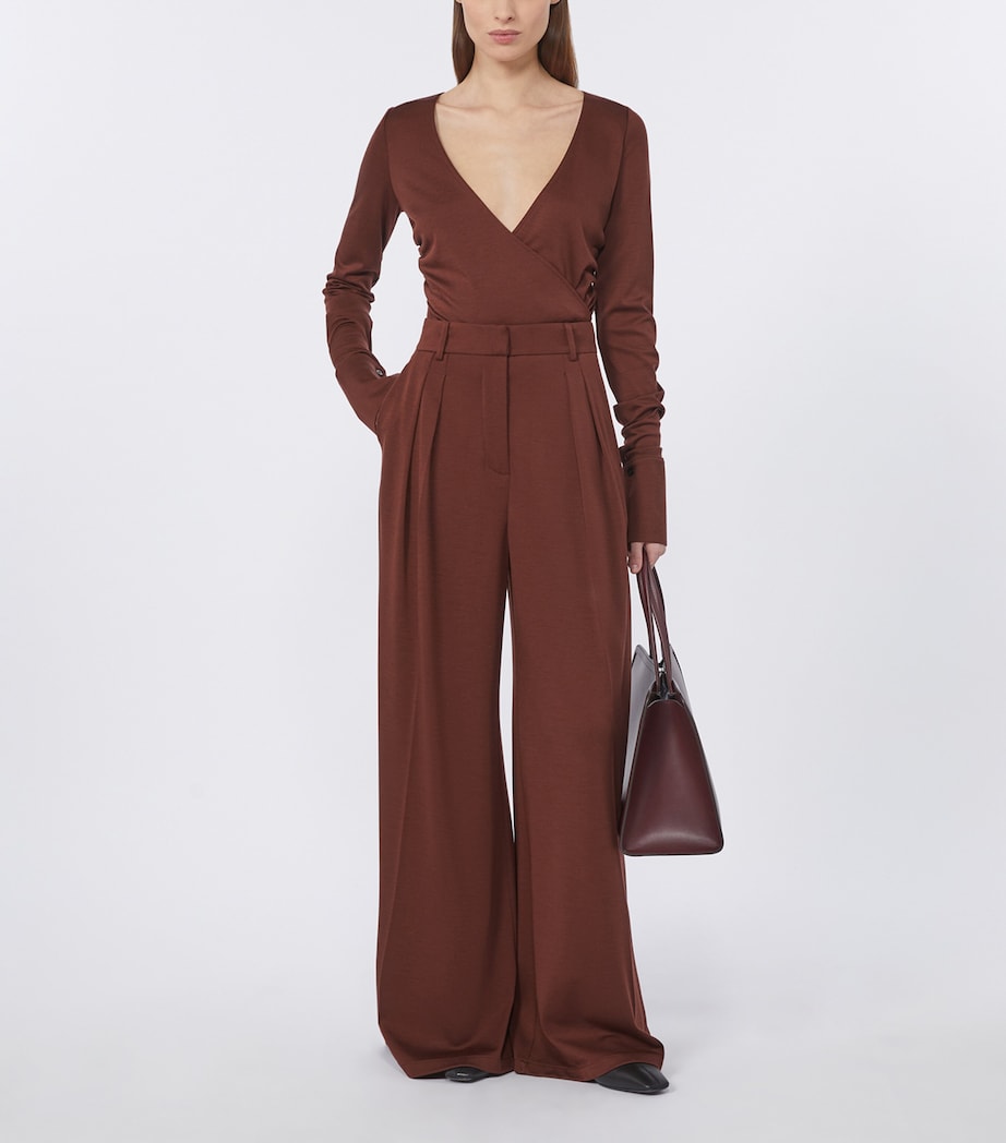 Wool Jersey Bodysuit CHERRY Image 3