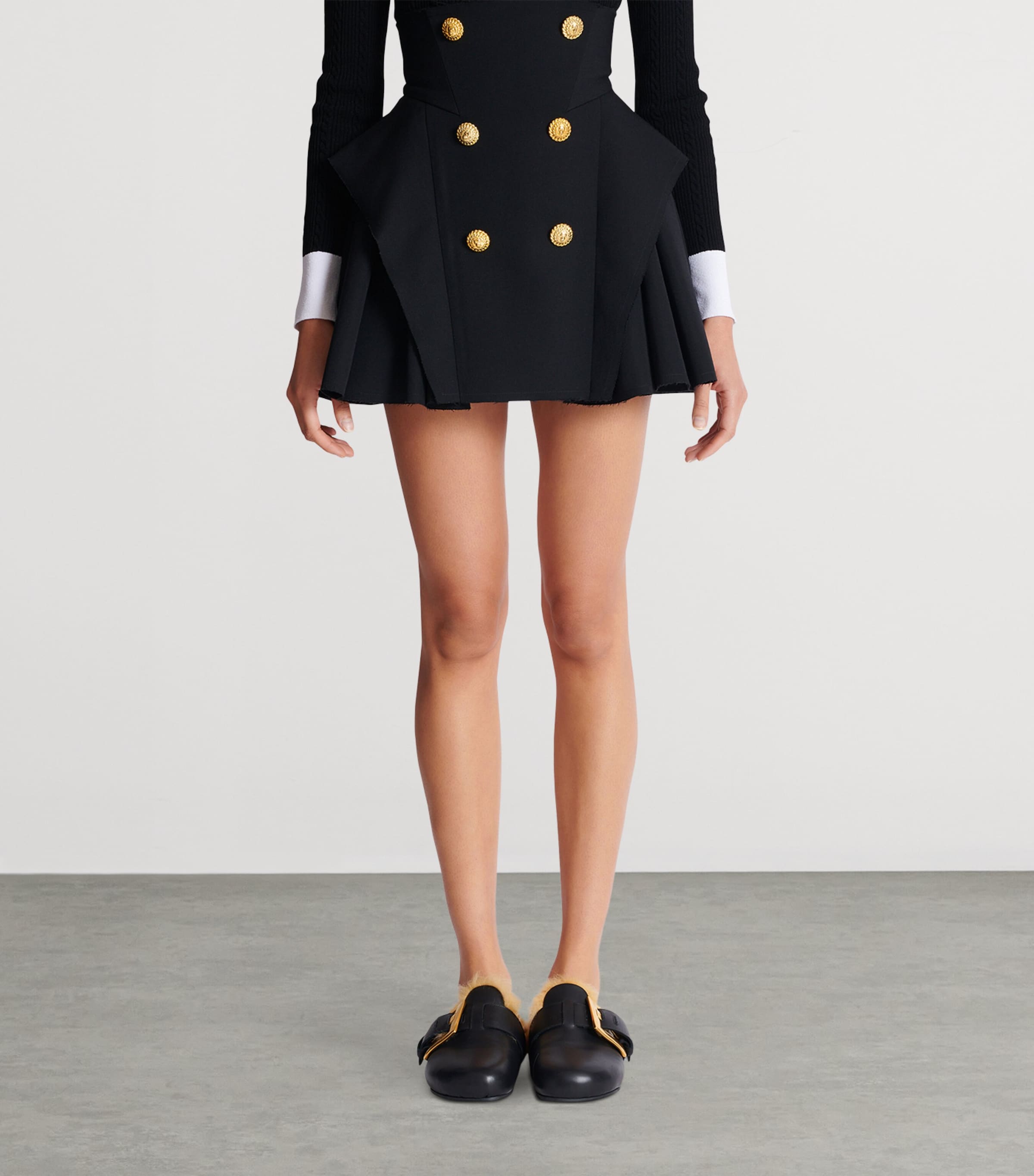 Wool Mini Skirt 0PA NOIR Image 2