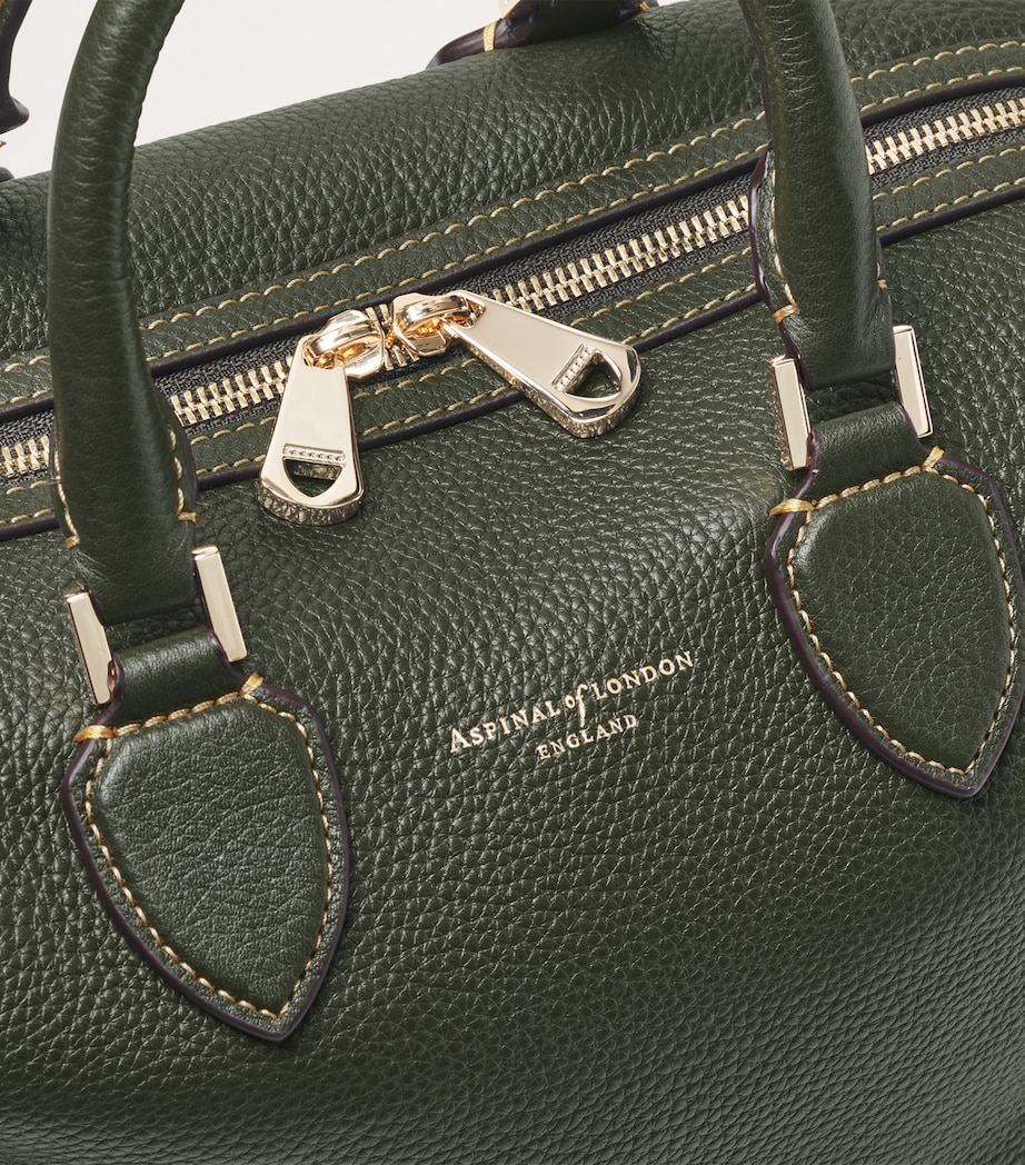 Leather Hudson Bowling Bag GREEN Image 8