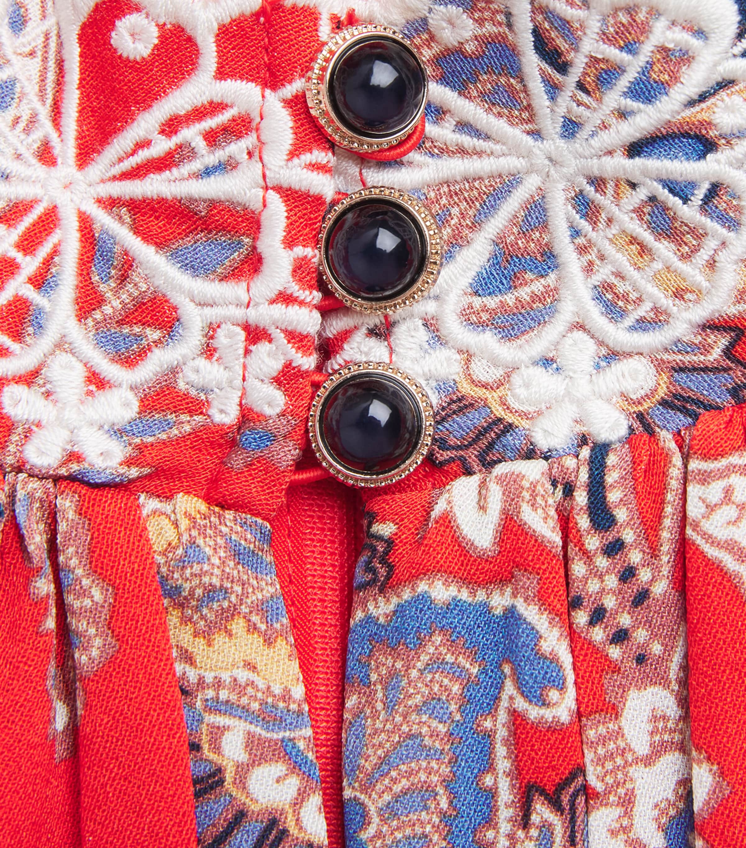 Paisley Print Maxi Dress ORANGE MULTI Image 5