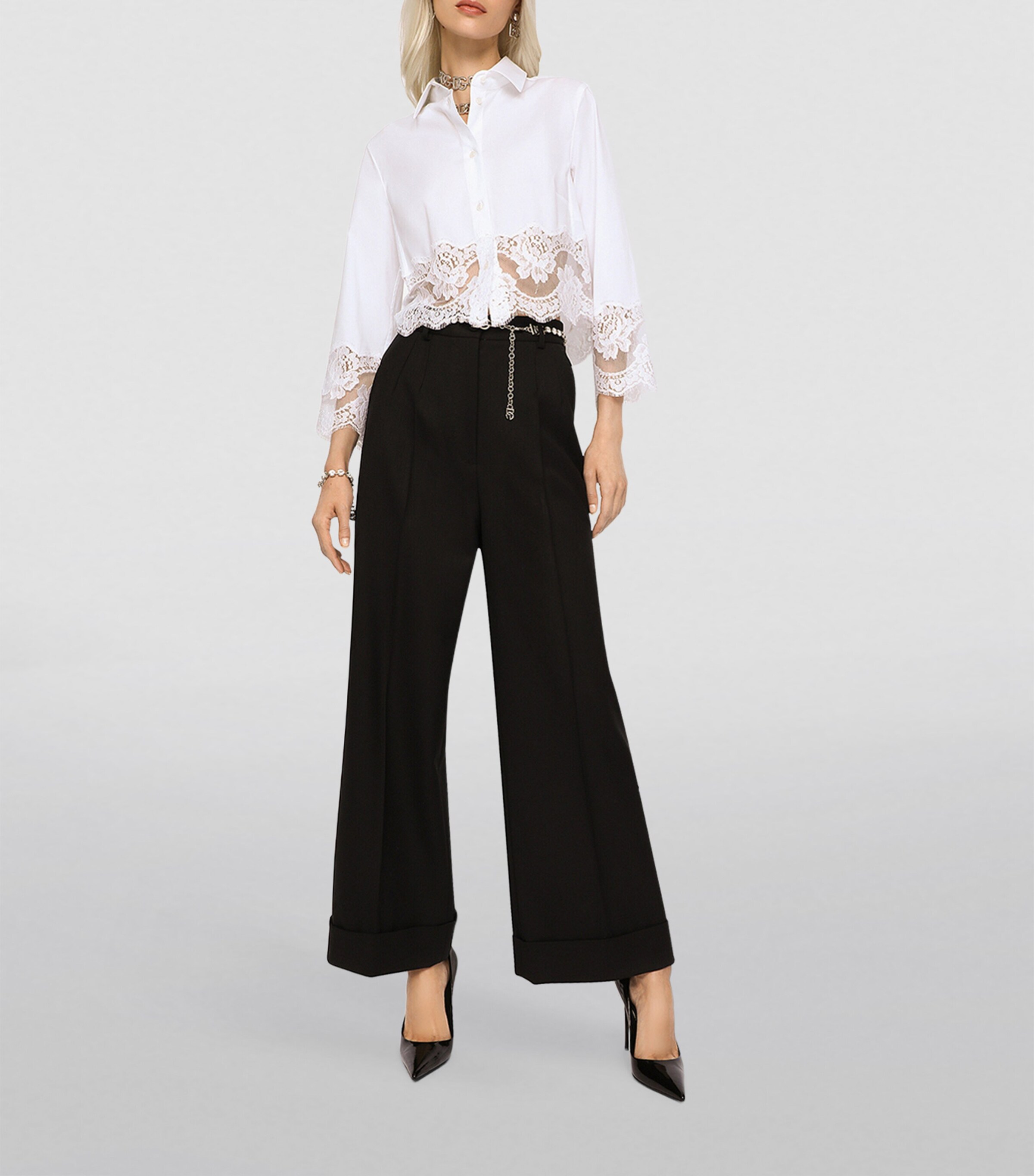 Dolce & Gabbana Wool-Blend Tailored Trousers | Harrods HK