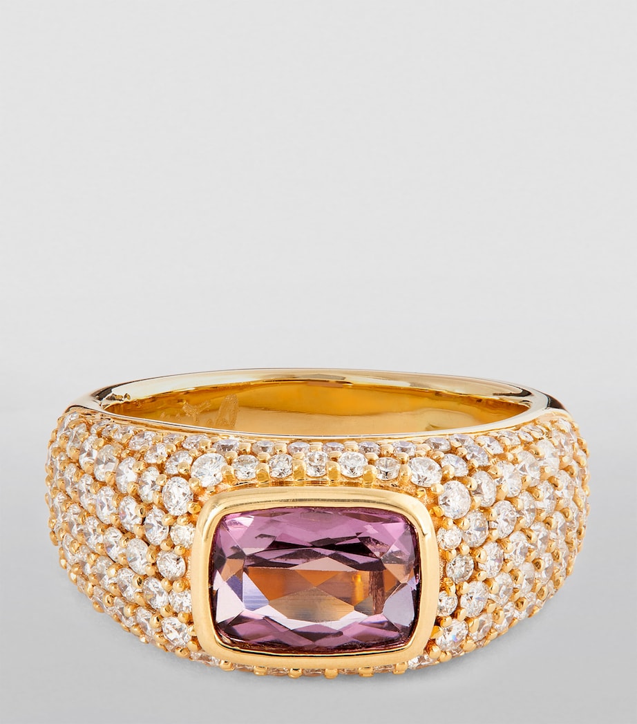 Yellow Gold, Diamond and Kunzite Ring YELLOW GOLD Image 3