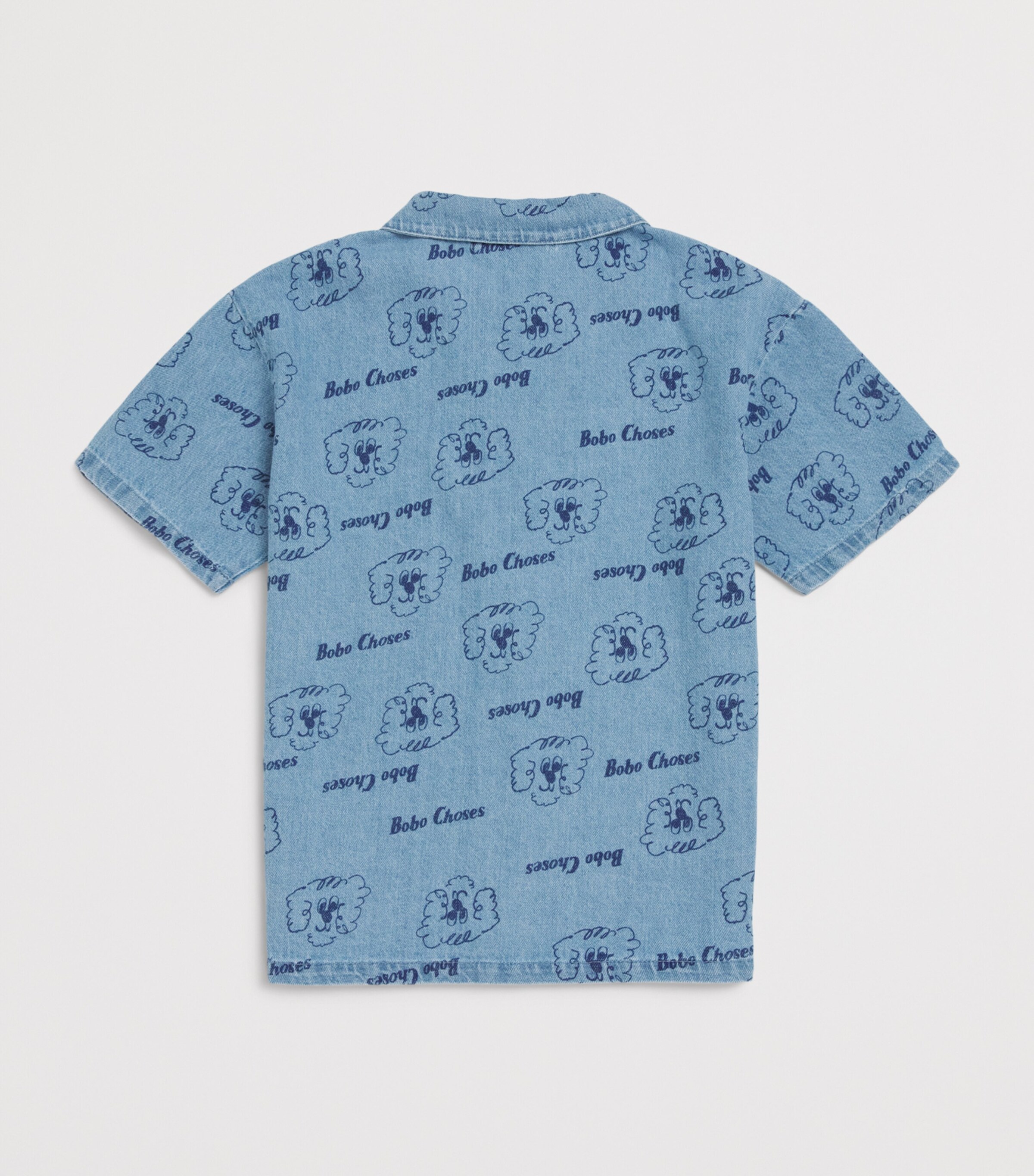 Bobo Choses Pickles The Dog Denim Shirt (8-9 Years) Prussian Blue Image 2