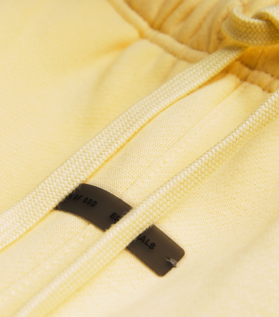 Cotton-Blend Wide-Leg Sweatpants GARDEN YELLOW Image 5