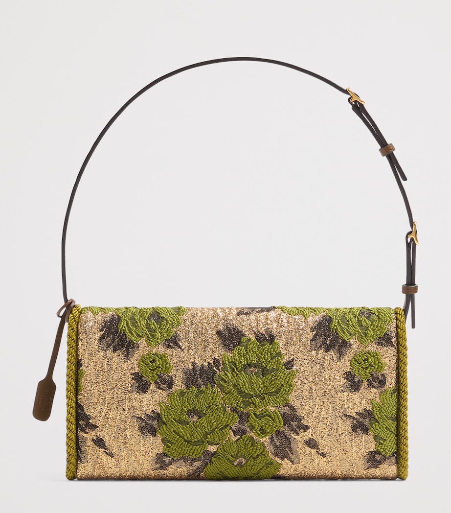 Embroidered Vain Soft Shoulder Bag CYP Image 4