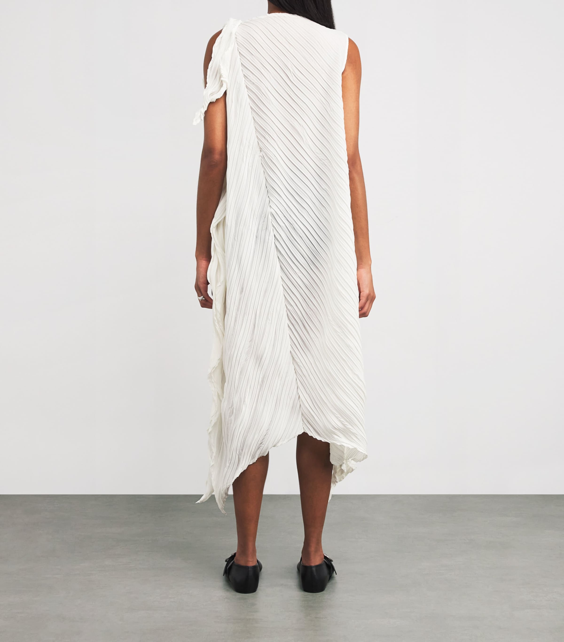 Wrinkled and Twisted Midi Dress 05 Image 3