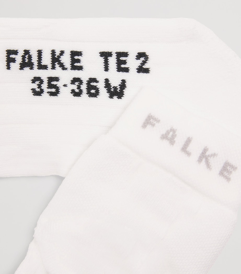 Falke Womens TE2 Tennis Socks White Image 2