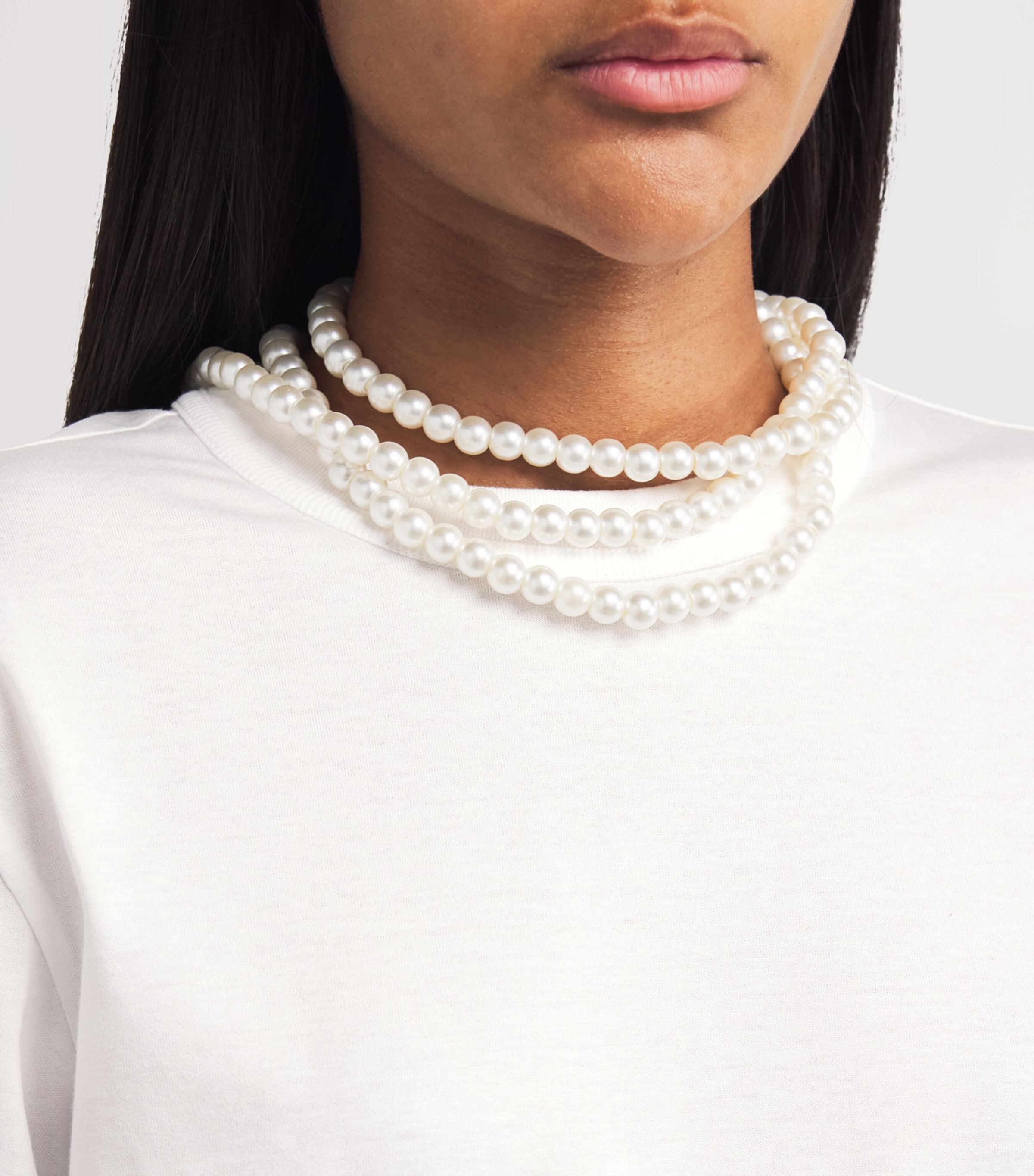CARVEN PEARL T-SHIRT ティーシャツ Carven Pearl-Neck T-Shirt | Harrods US