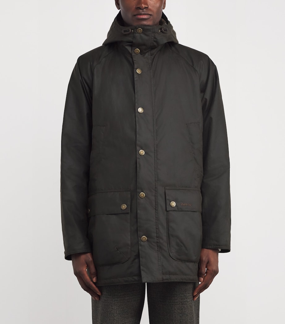 Wax Bedale Parka Coat OLIVE Image 3