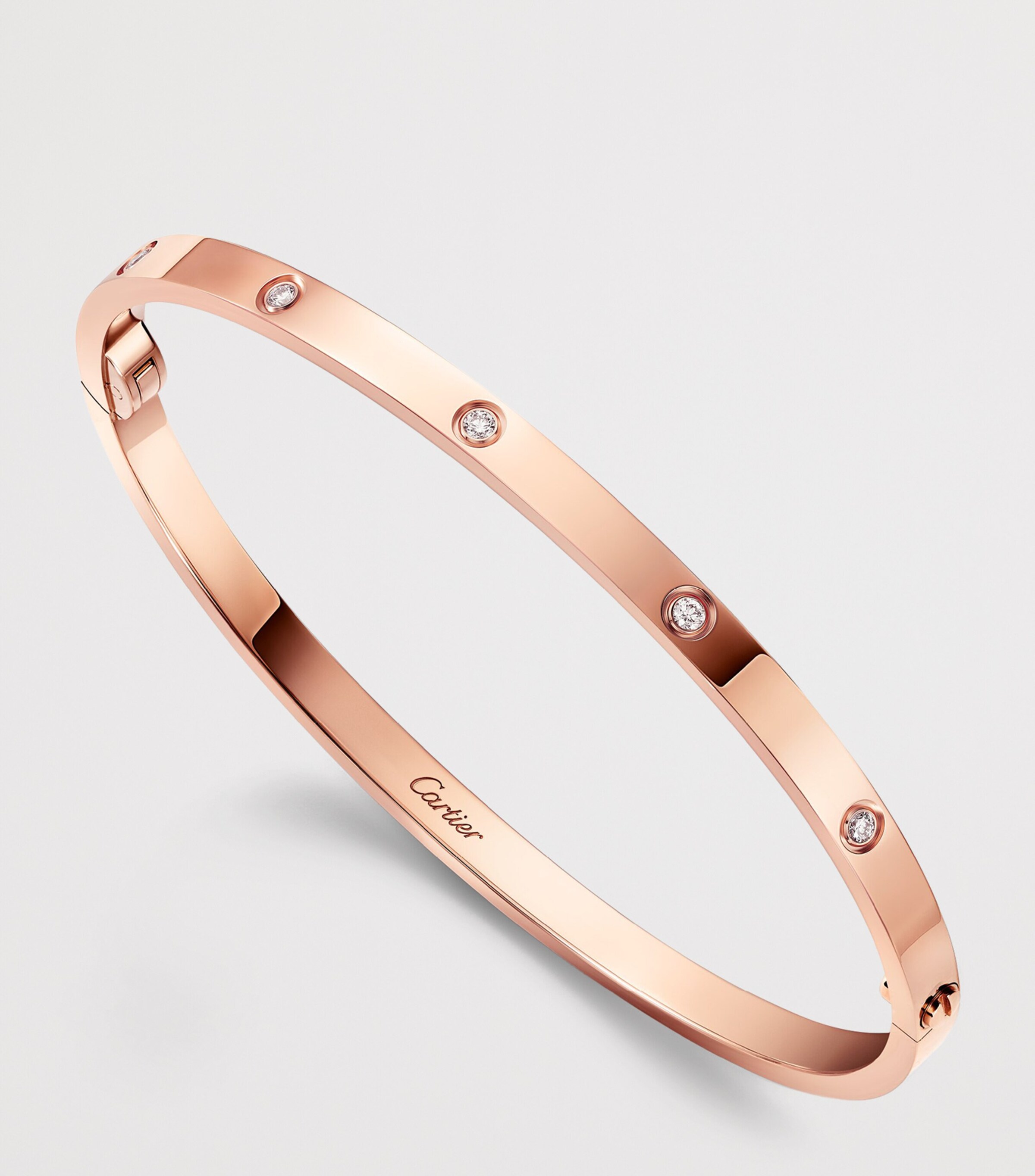 Cartier Small Rose Gold and Diamond LOVE Bracelet Rose Gold Image 5