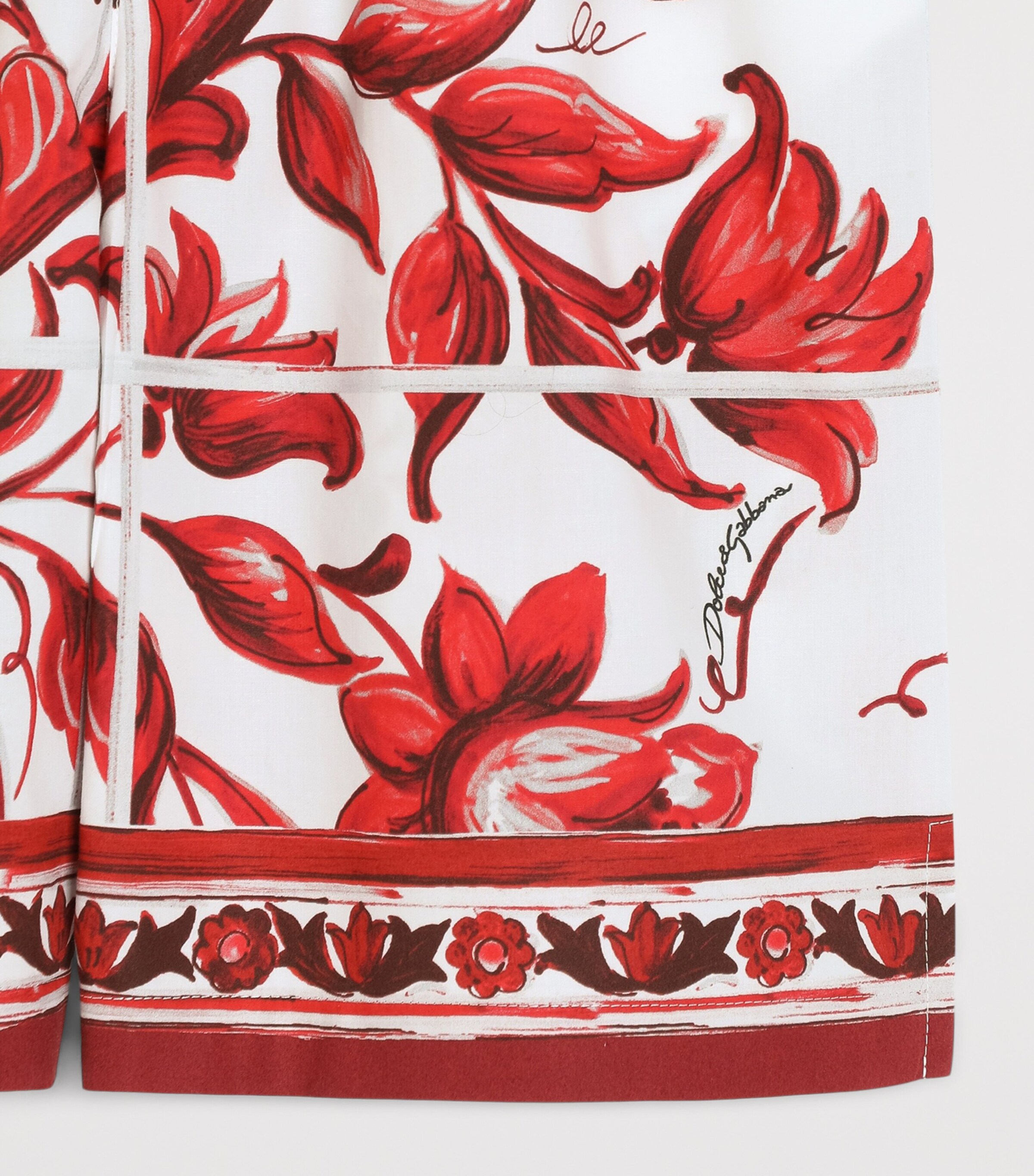 Dolce&Gabbana Kids Majolica Print Shorts (8-14 Years) Maiolica Rub Image 4