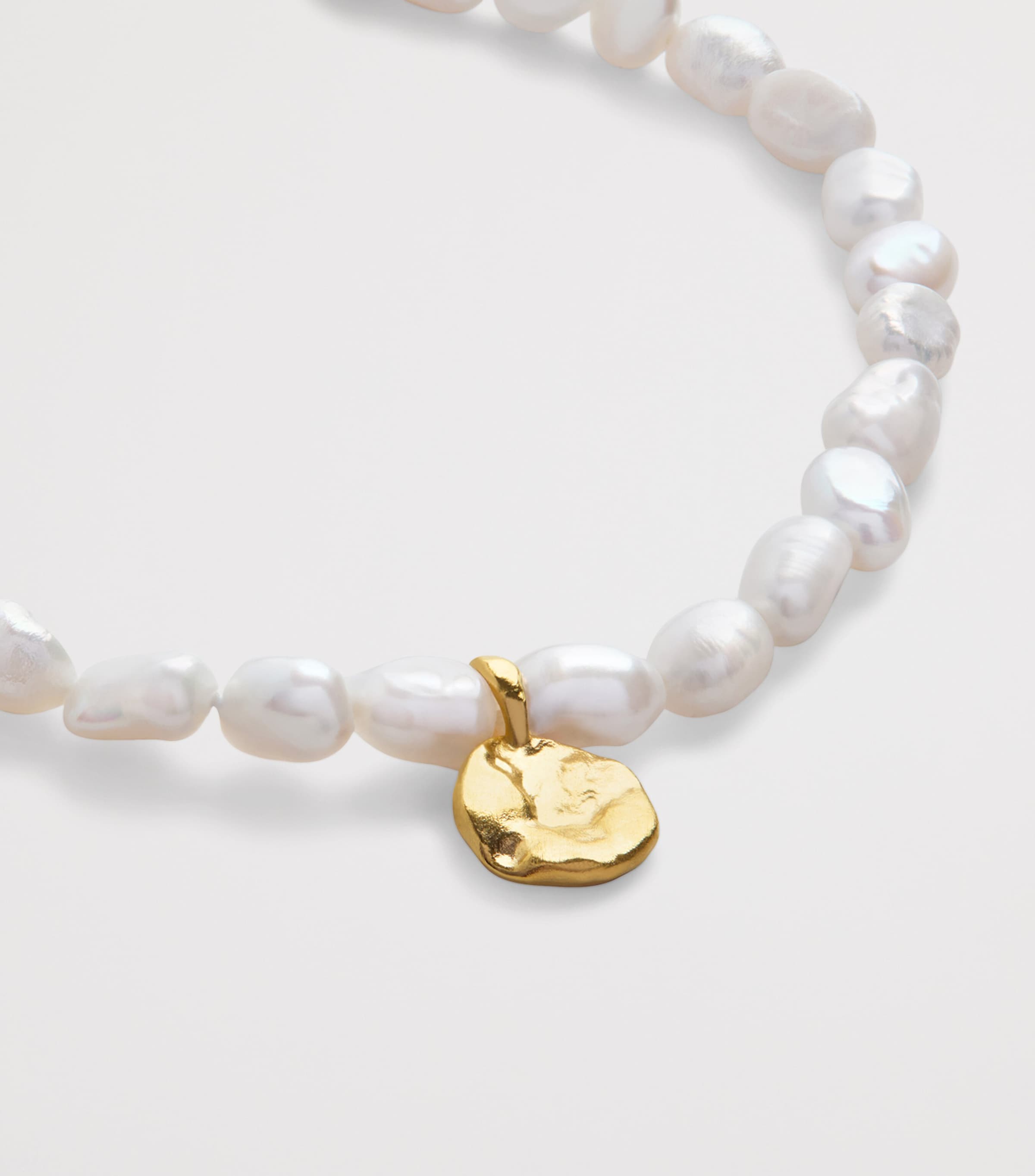 Gold Vermeil and Keshi Pearl Capri Bracelet 18K GOLD VERMEIL Image 2