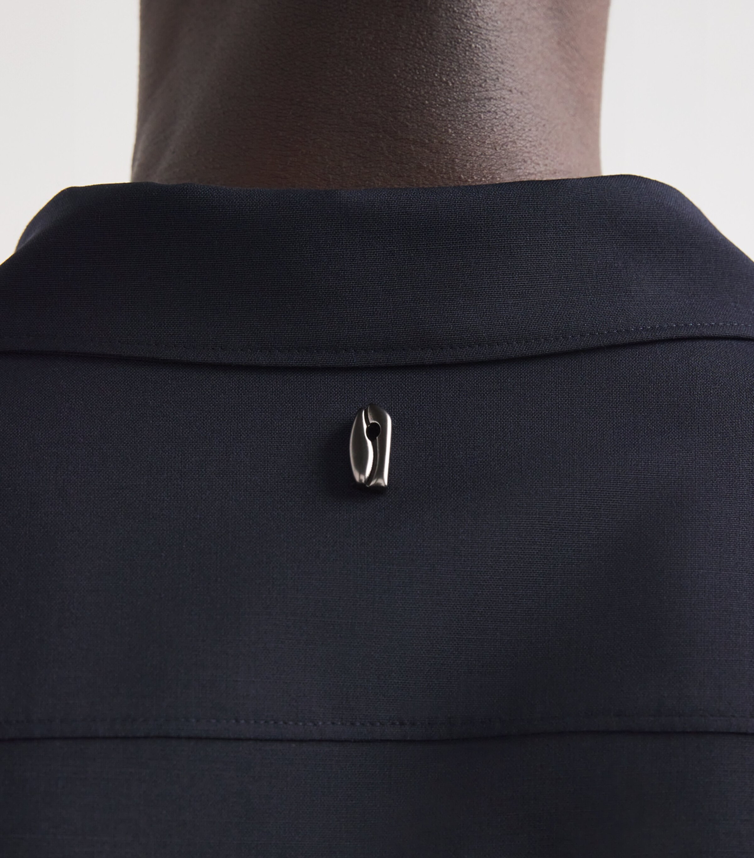 Le 17 Septembre Camp Collar Oversized Shirt Navy Image 5