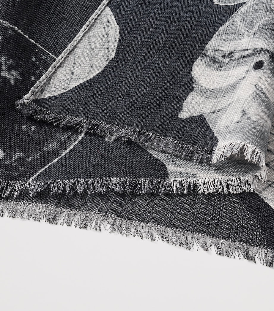 Merino Wool Scarf MONOCHROME Image 4