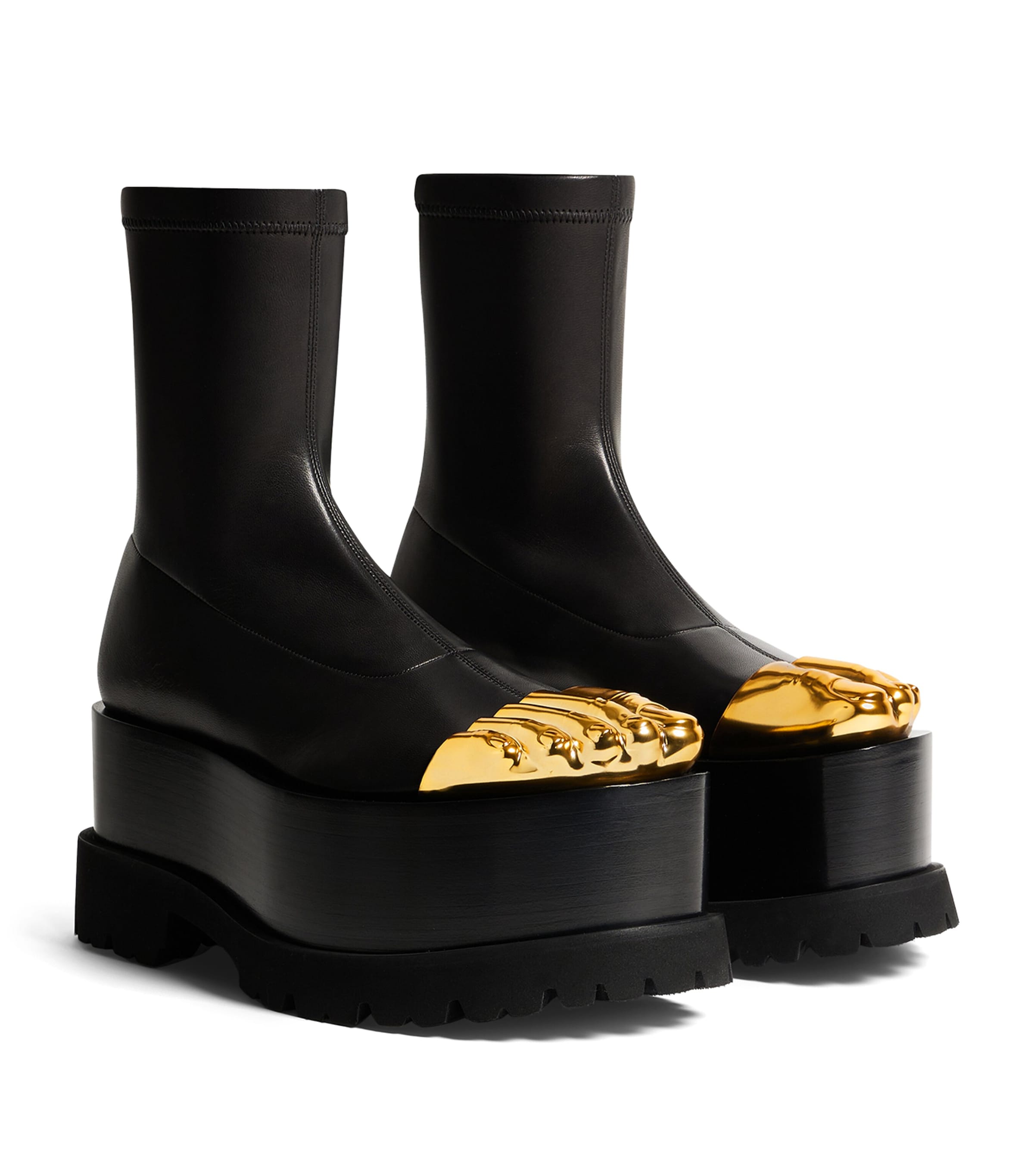 Schiaparelli Trompe-l'Oeil Ankle Boots 100 Black Image 4