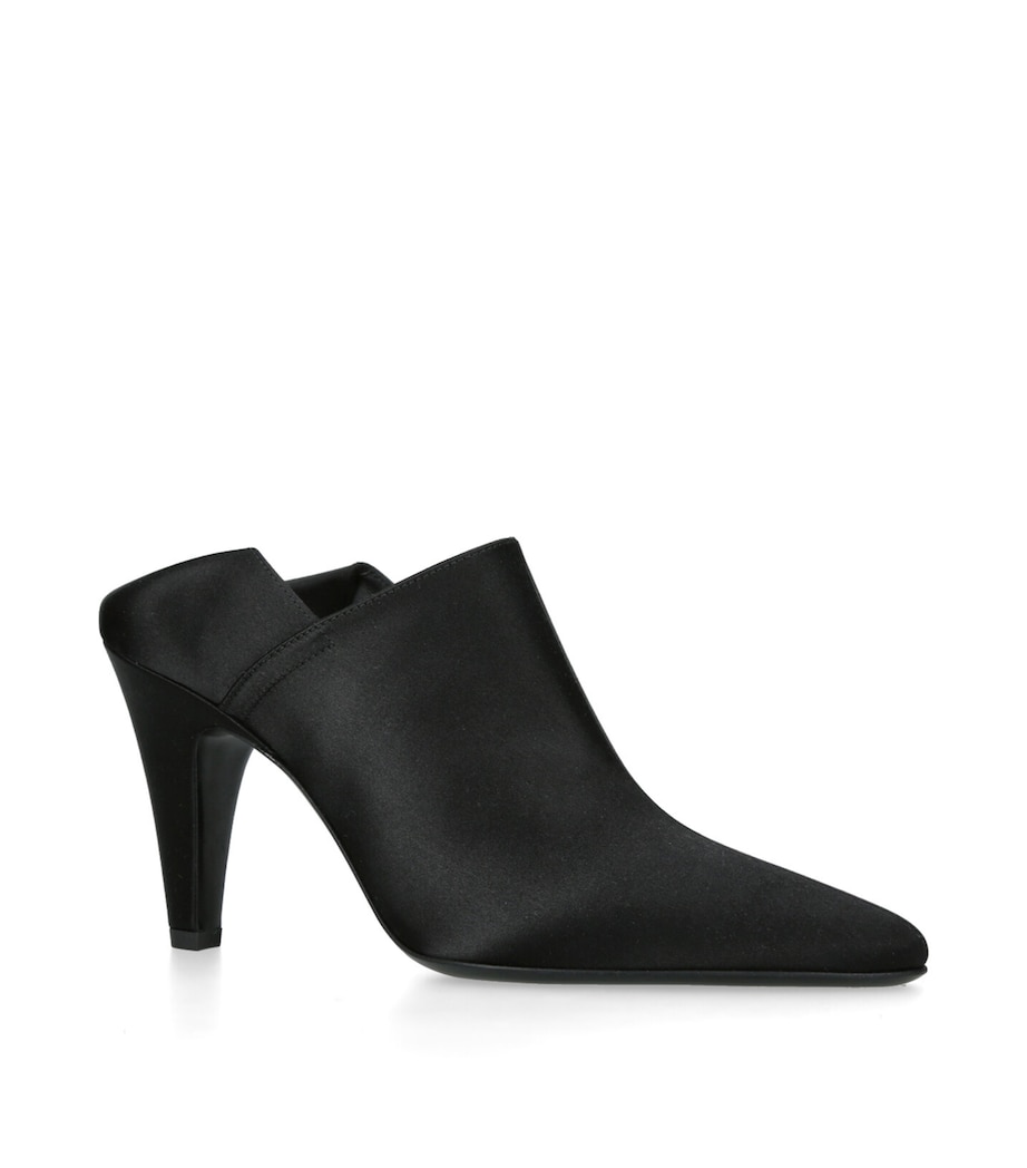 Alaïa Satin Mules 90 Black Image 3