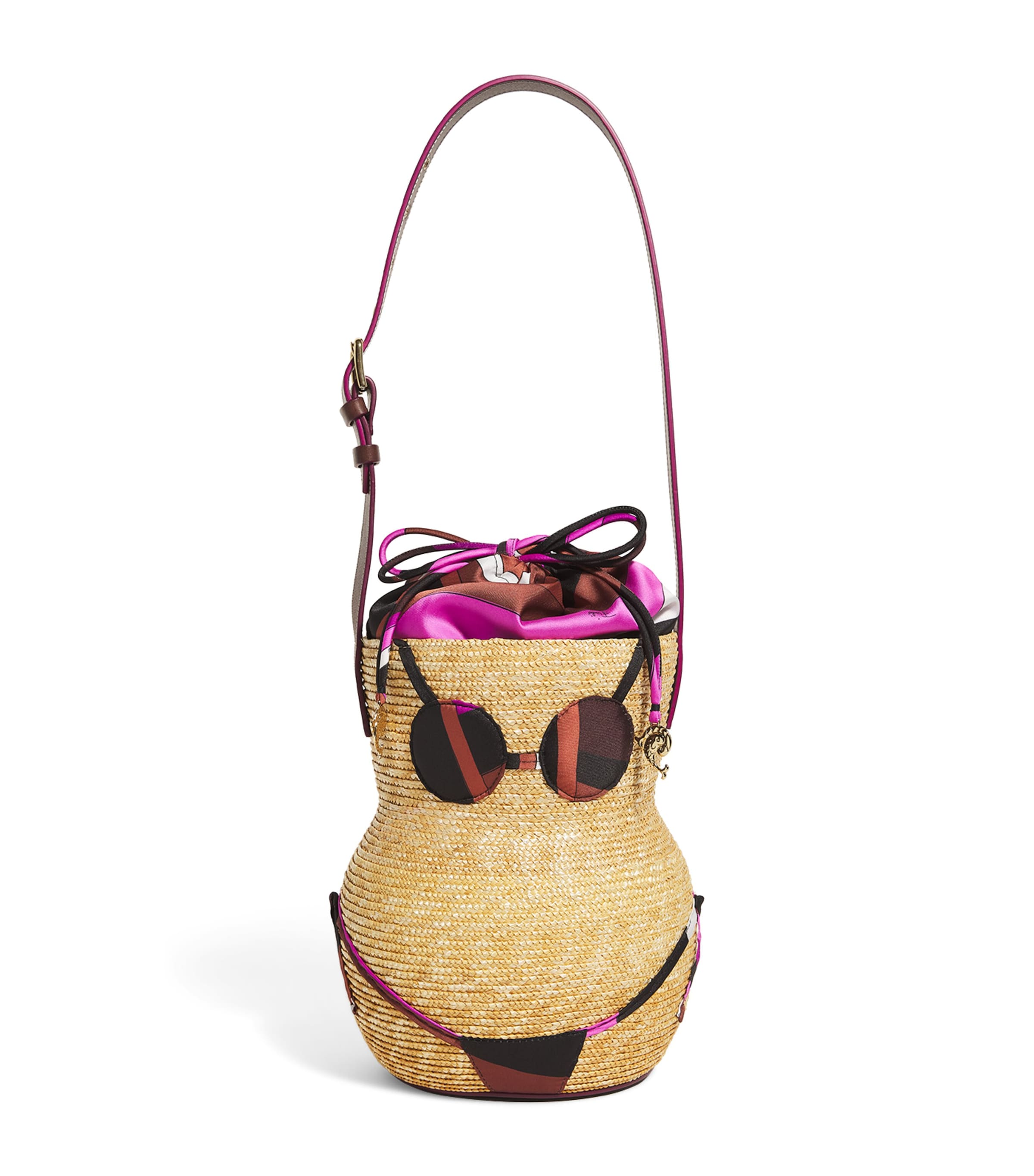 Pucci Woven Bikini Nella Bucket Bag