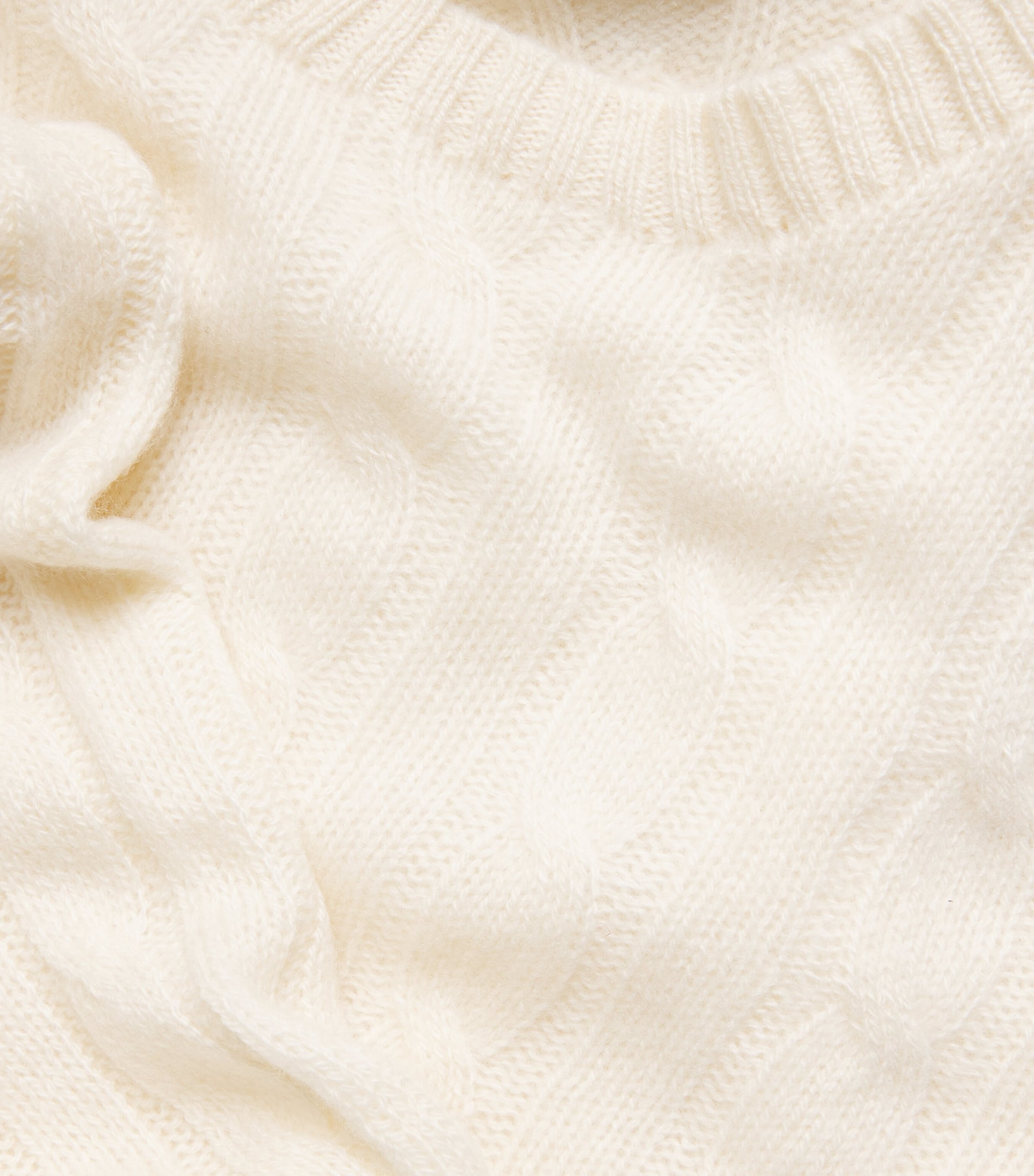 Cashmere Cable-Knit Sweater PARCHMENT CREAM Image 5