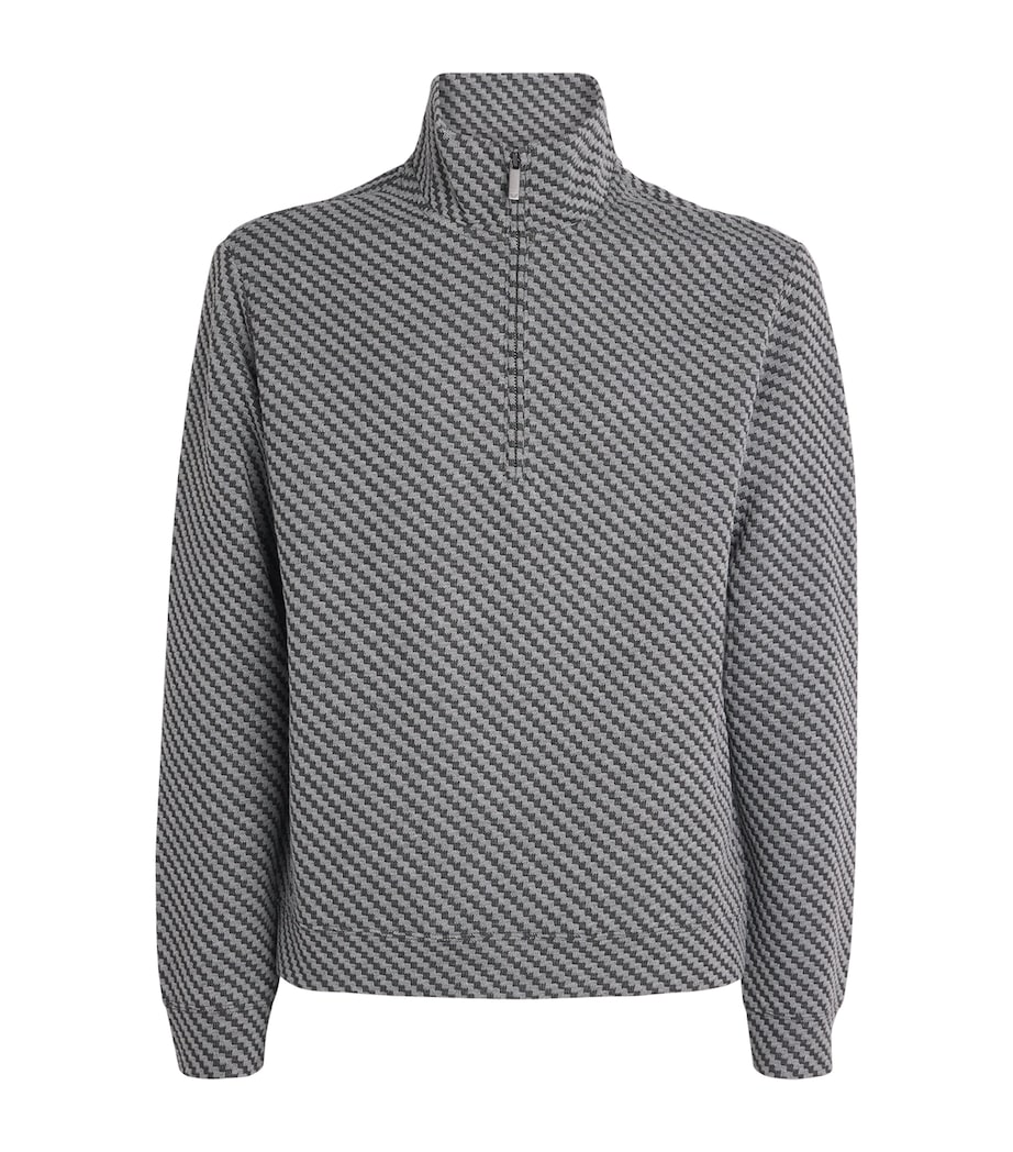 Jacquard Half Zip Pullover FC016 Image 1