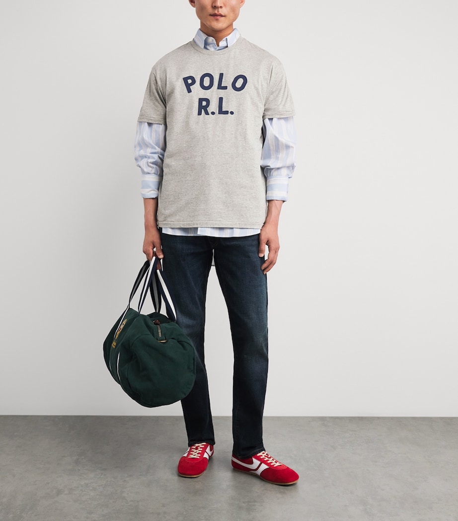 Polo Ralph Lauren Mens Cotton Logo T-Shirt Dark Sport Heather Image 2