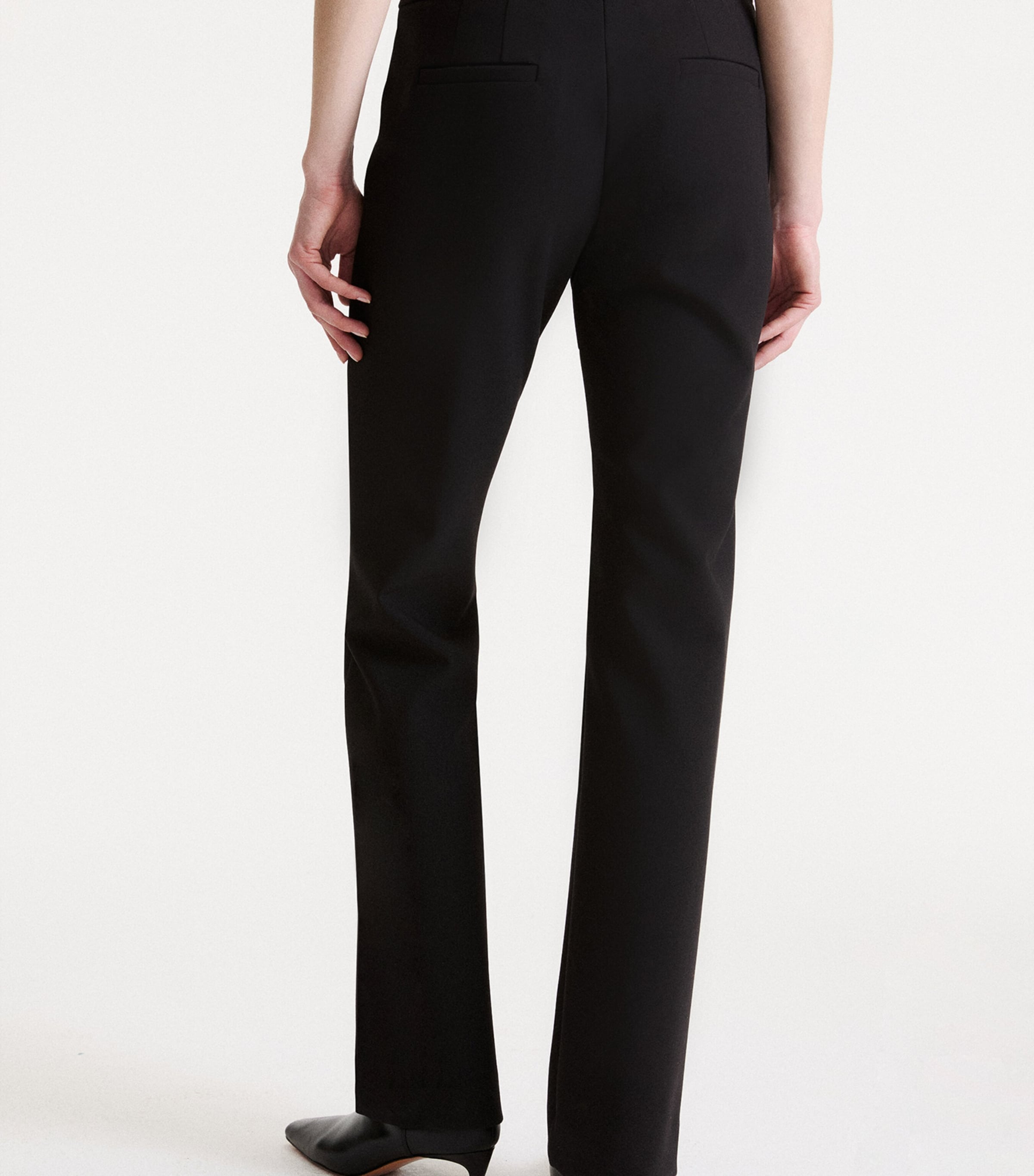 Marella Womens Flared Trousers Black Image 3