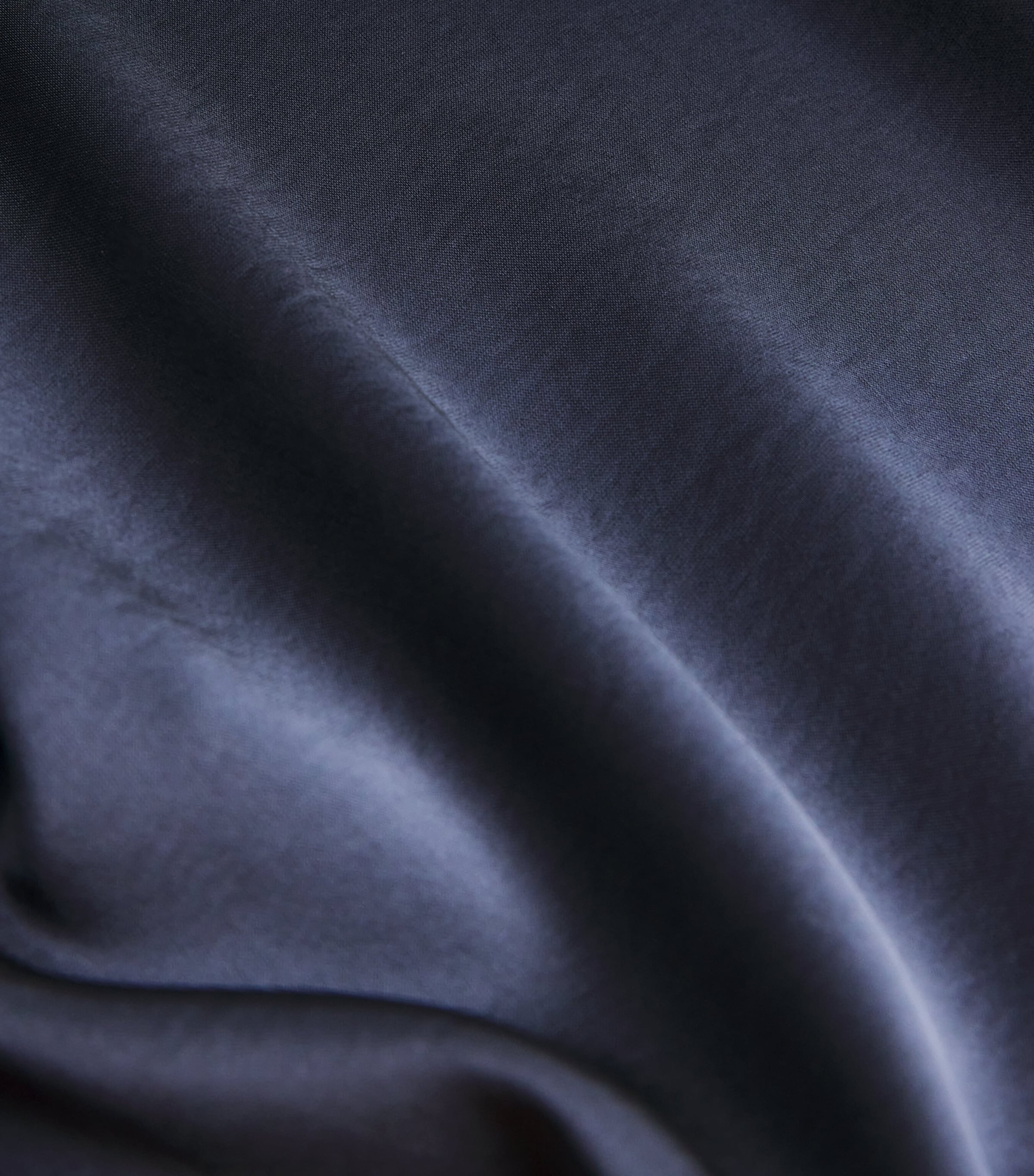 Satin Midi Skirt NAVY Image 4