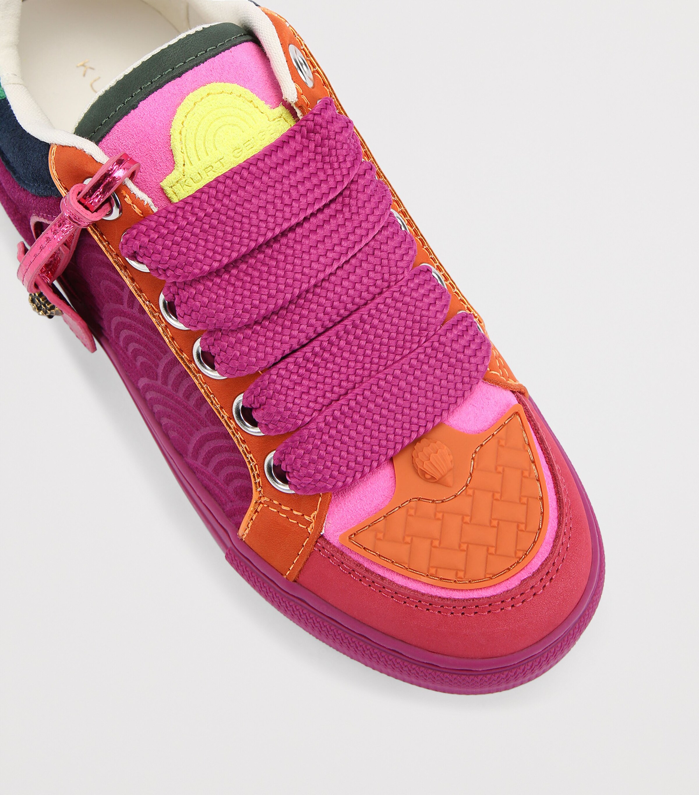 Kurt Geiger London Suede Southbank Tag Sneakers Viola Image 3