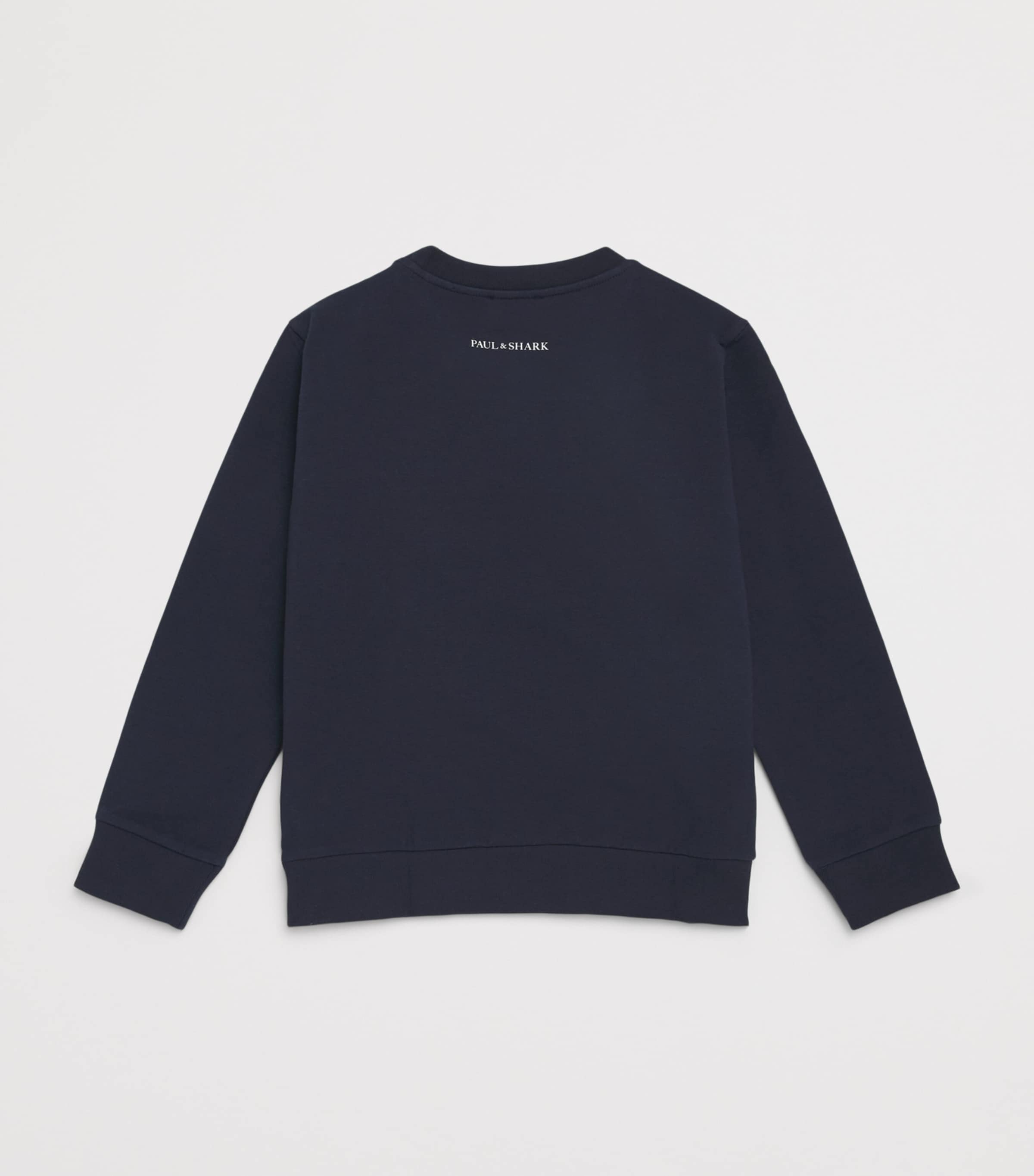 Paul & Shark Stretch-Cotton Shark Sweatshirt (8-14 Years) Blu Shark Image 2