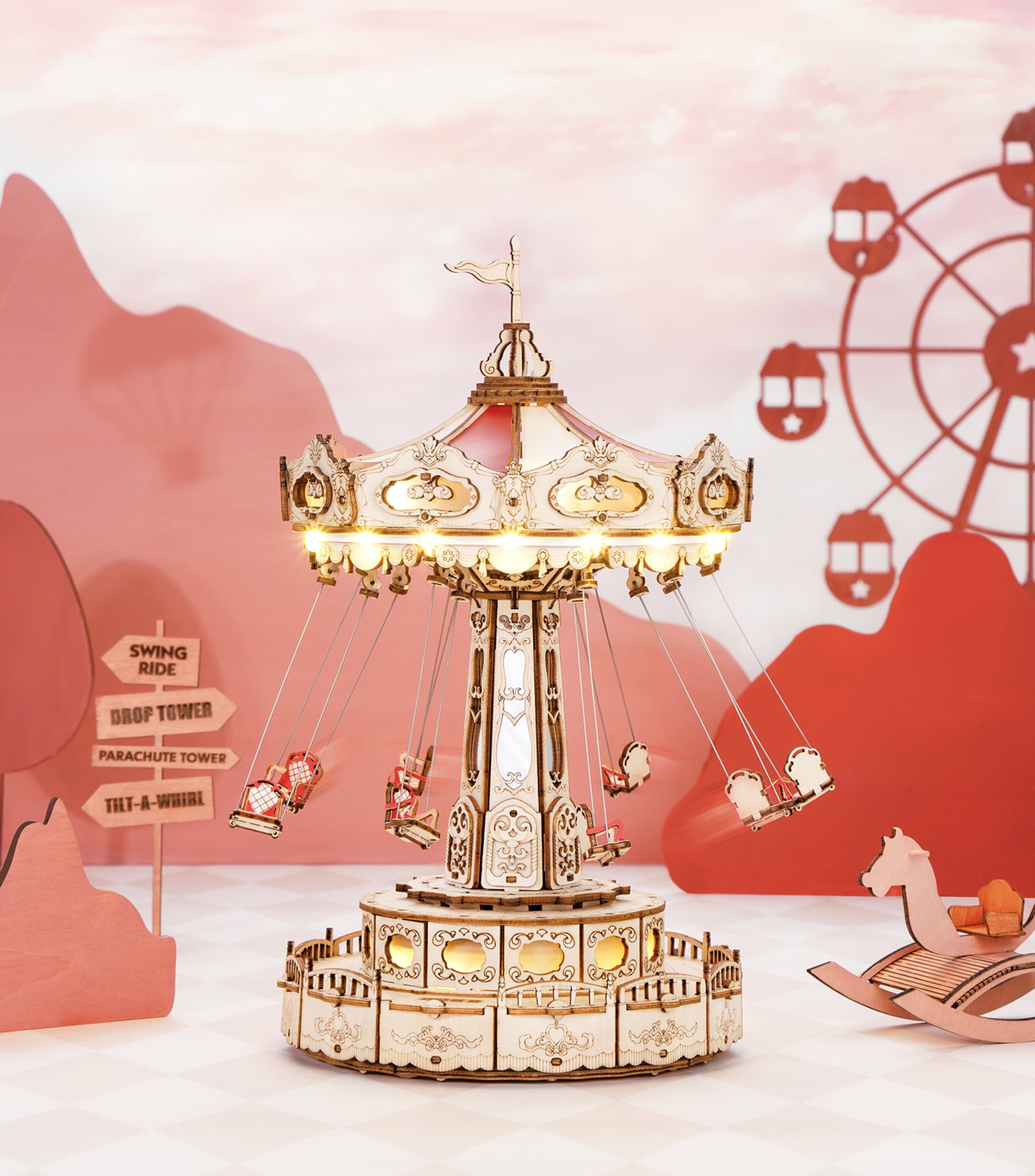 Musical Swing Ride Buildable Toy MULTI Image 3