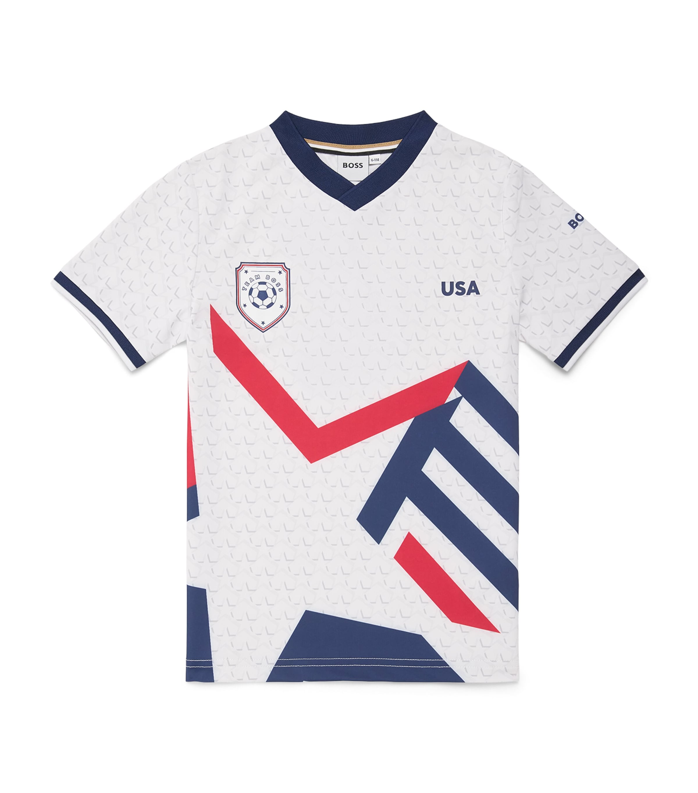 BOSS Kidswear USA Print Football T-Shirt (4-16 years) Image 1