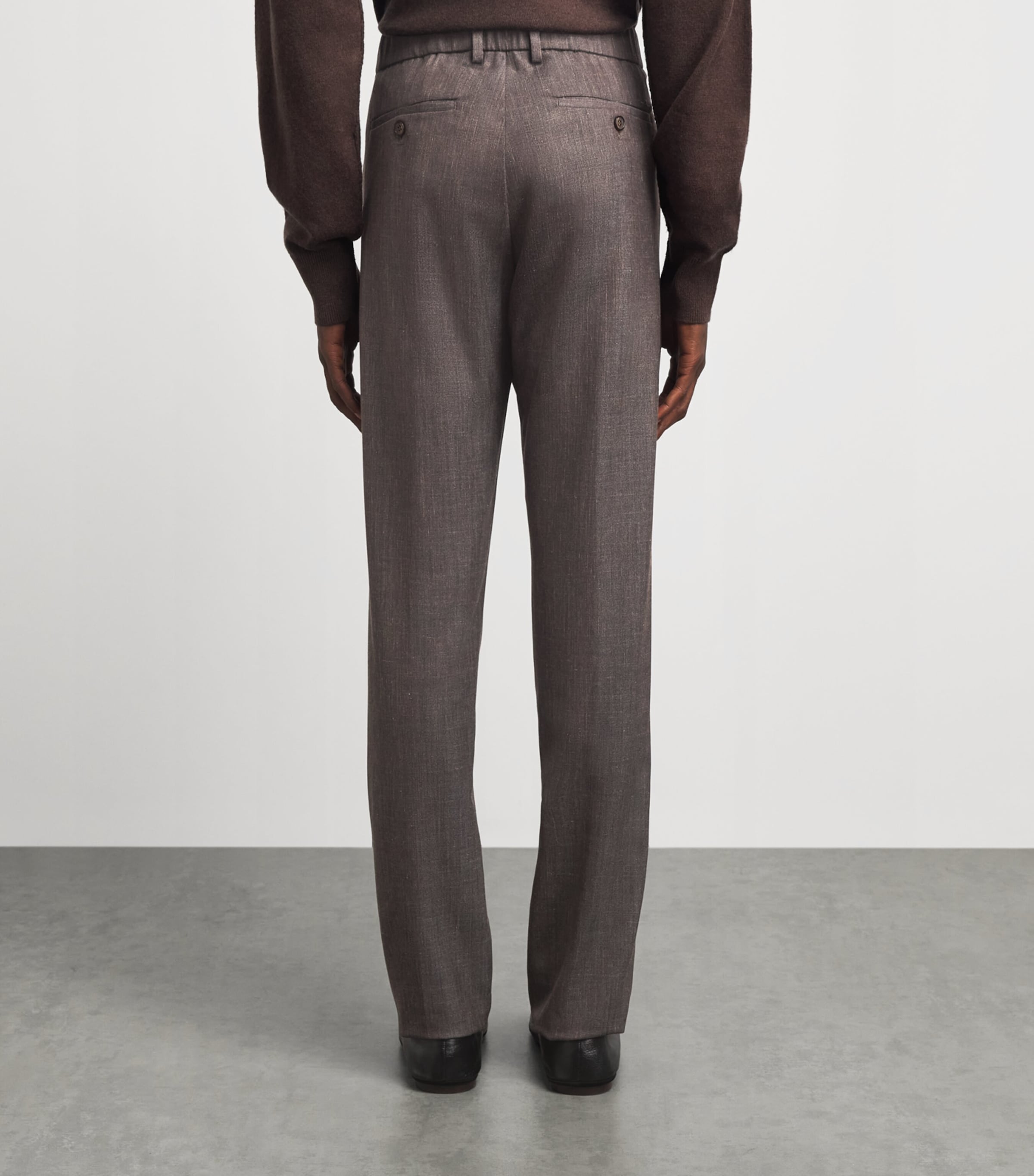 Paul & Shark Mens Jersely Lucca Chinos Dove Grey Image 5