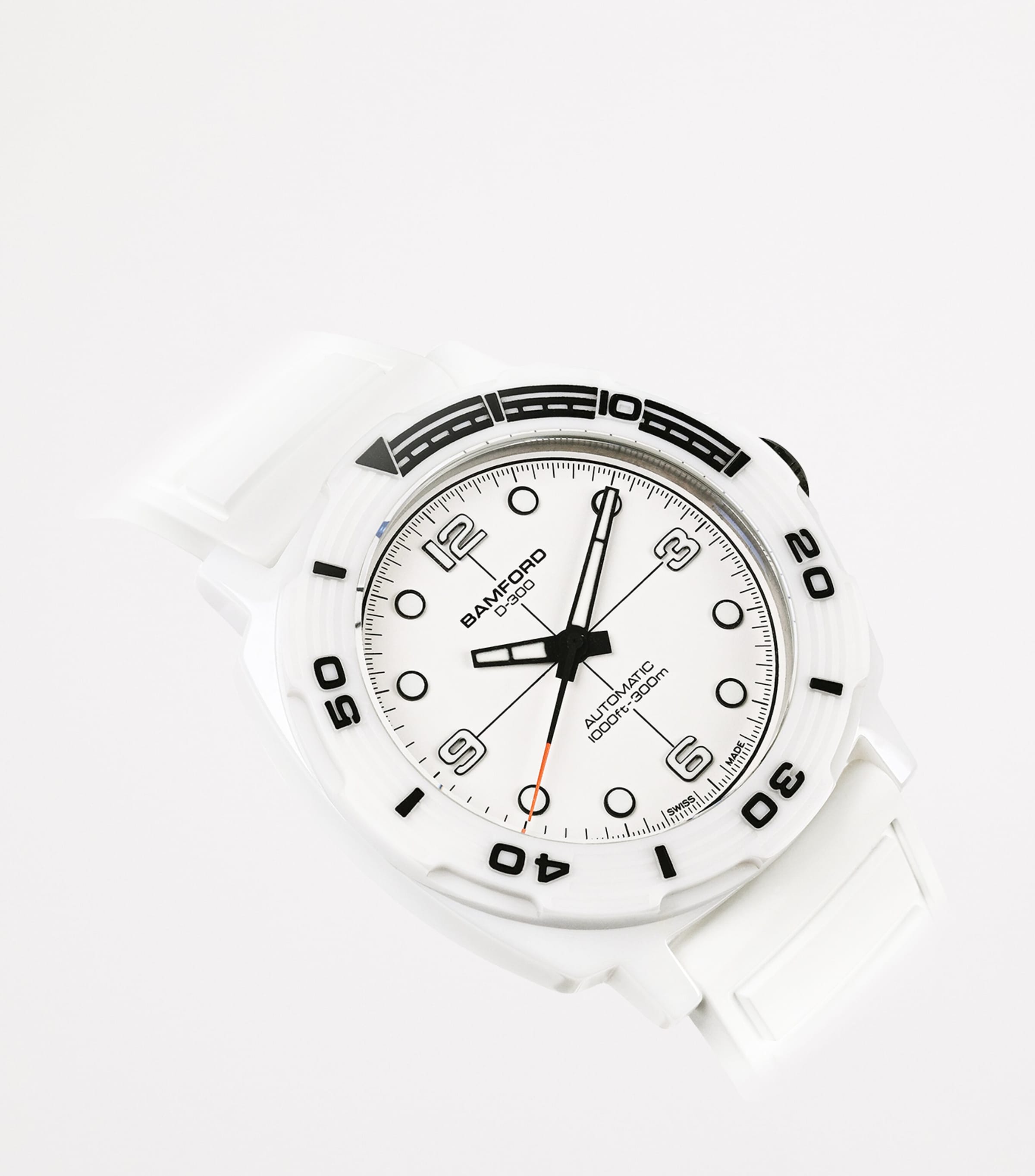 Ceramic D-300 Dive Watch 42mm WHITE Image 3